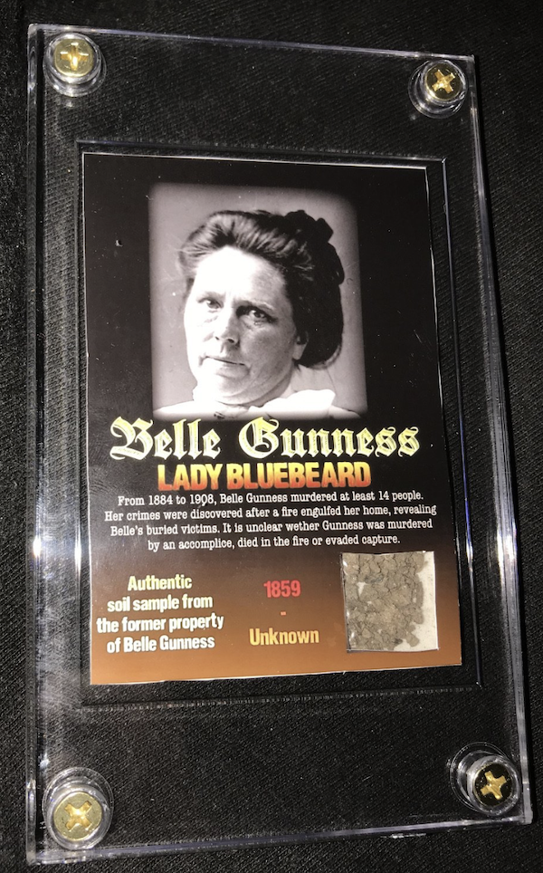 Belle Gunness Indiana Farm Soil Collectors Card