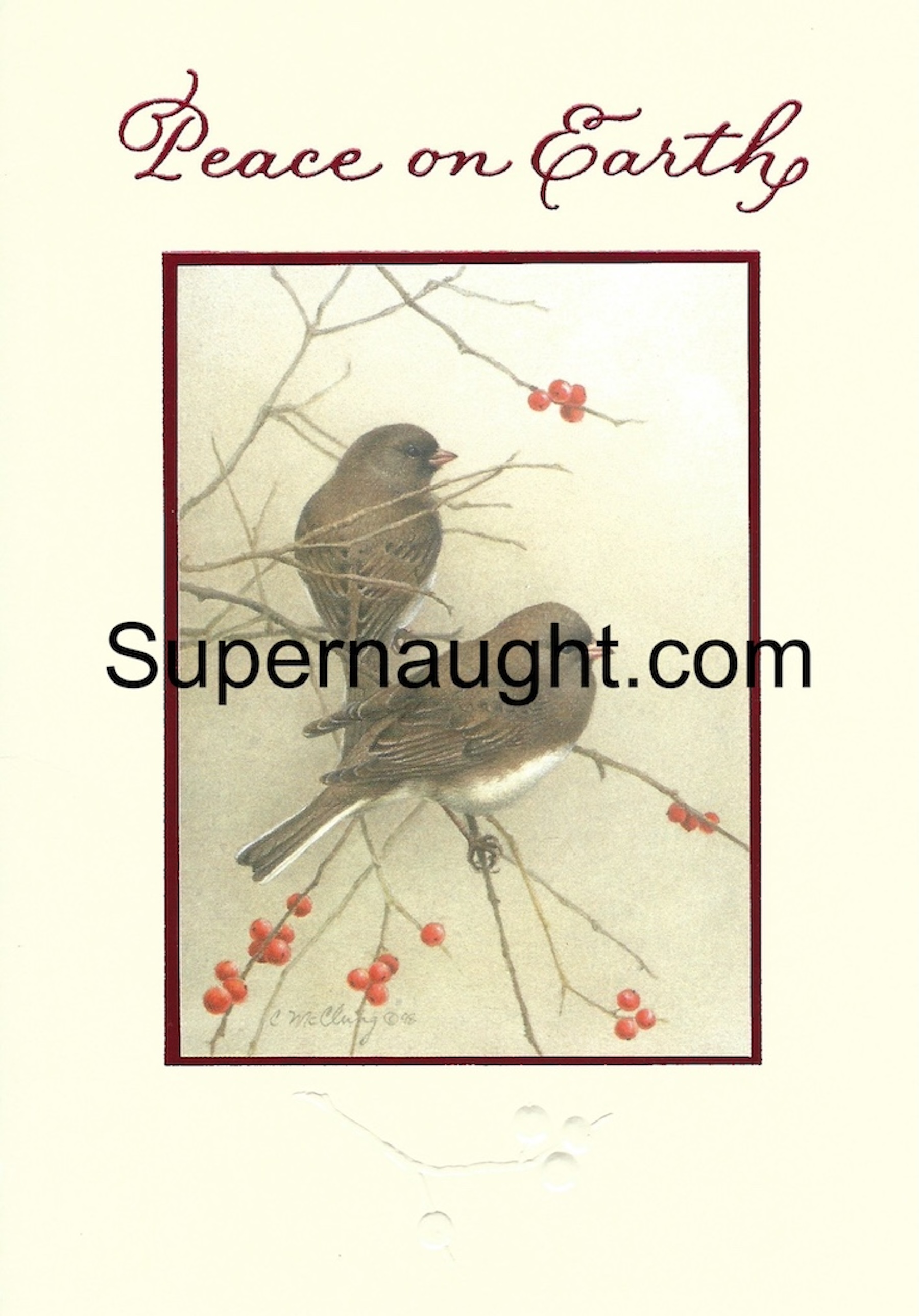 Benjamin Darras Christmas Card and Envelope Portion Both Signed image 2