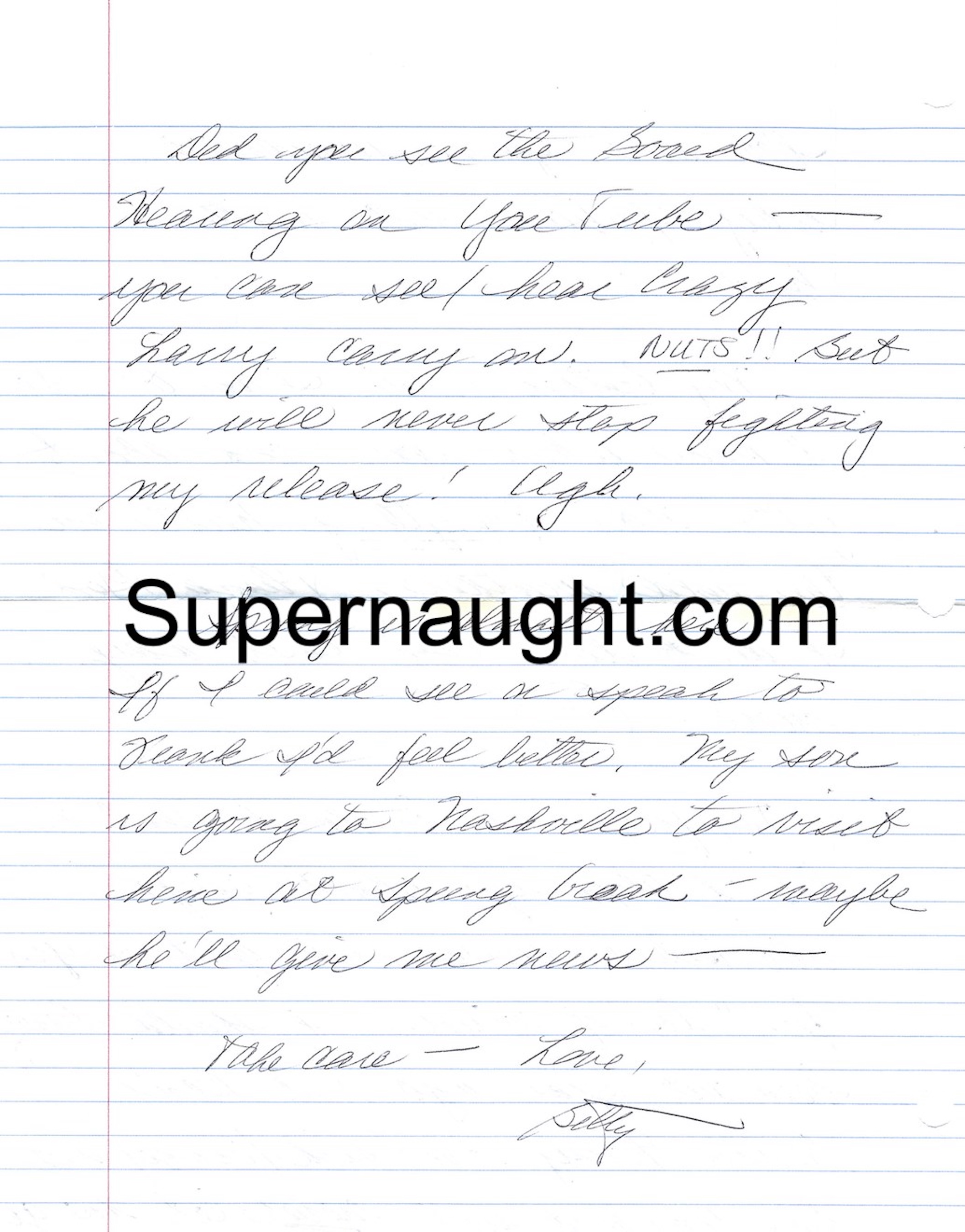 Betty Broderick 4 Page Handwritten Letter Envelop Set Both Signed