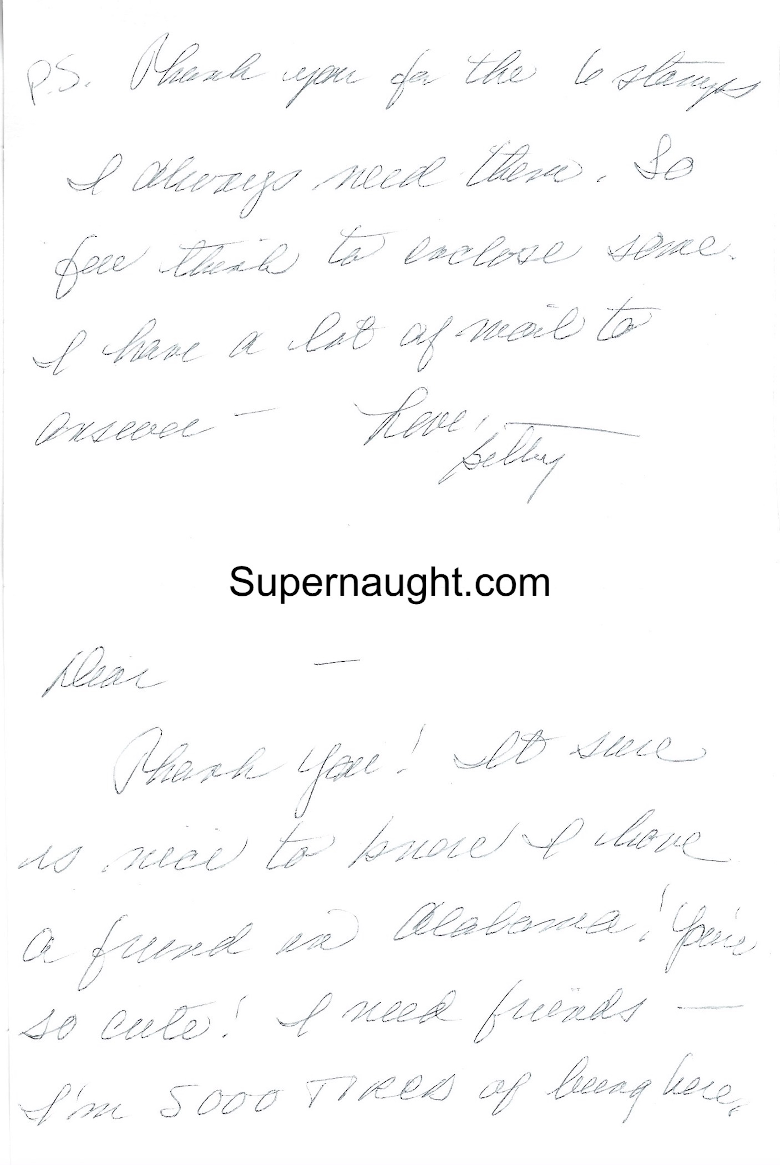Betty Broderick Signed Card And Envelope