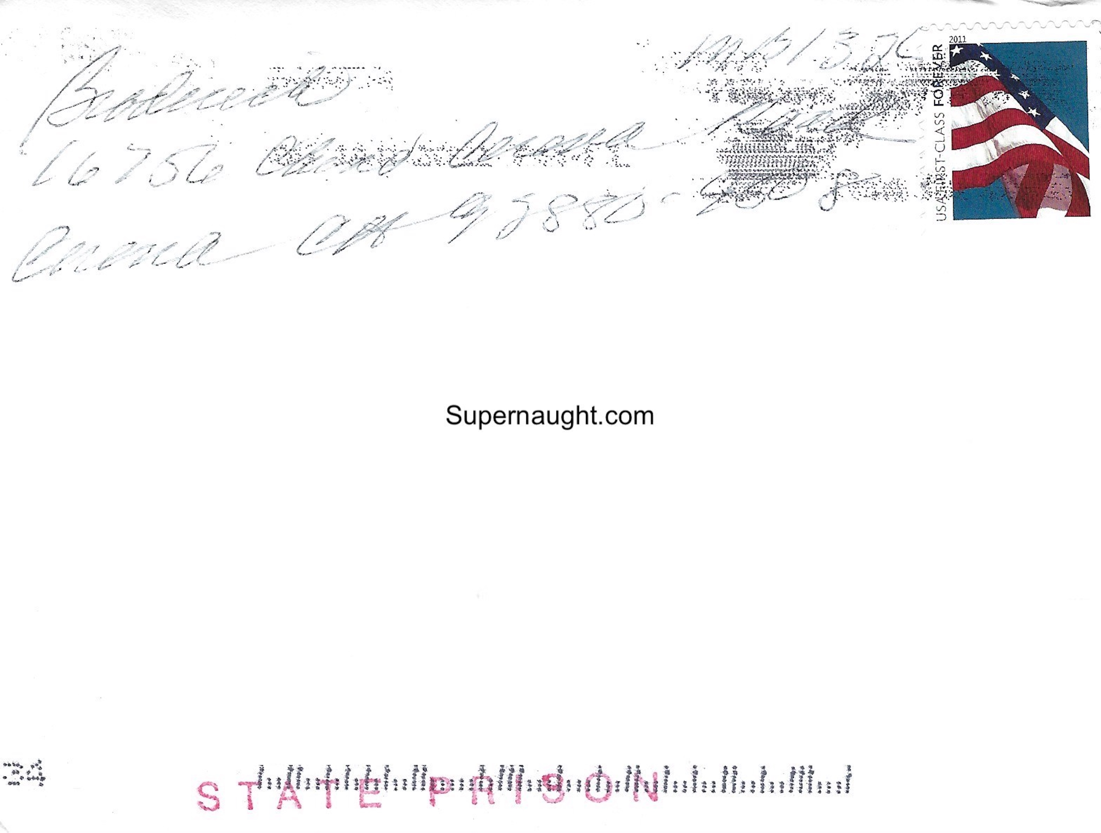Betty Broderick Signed Card And Envelope image 4