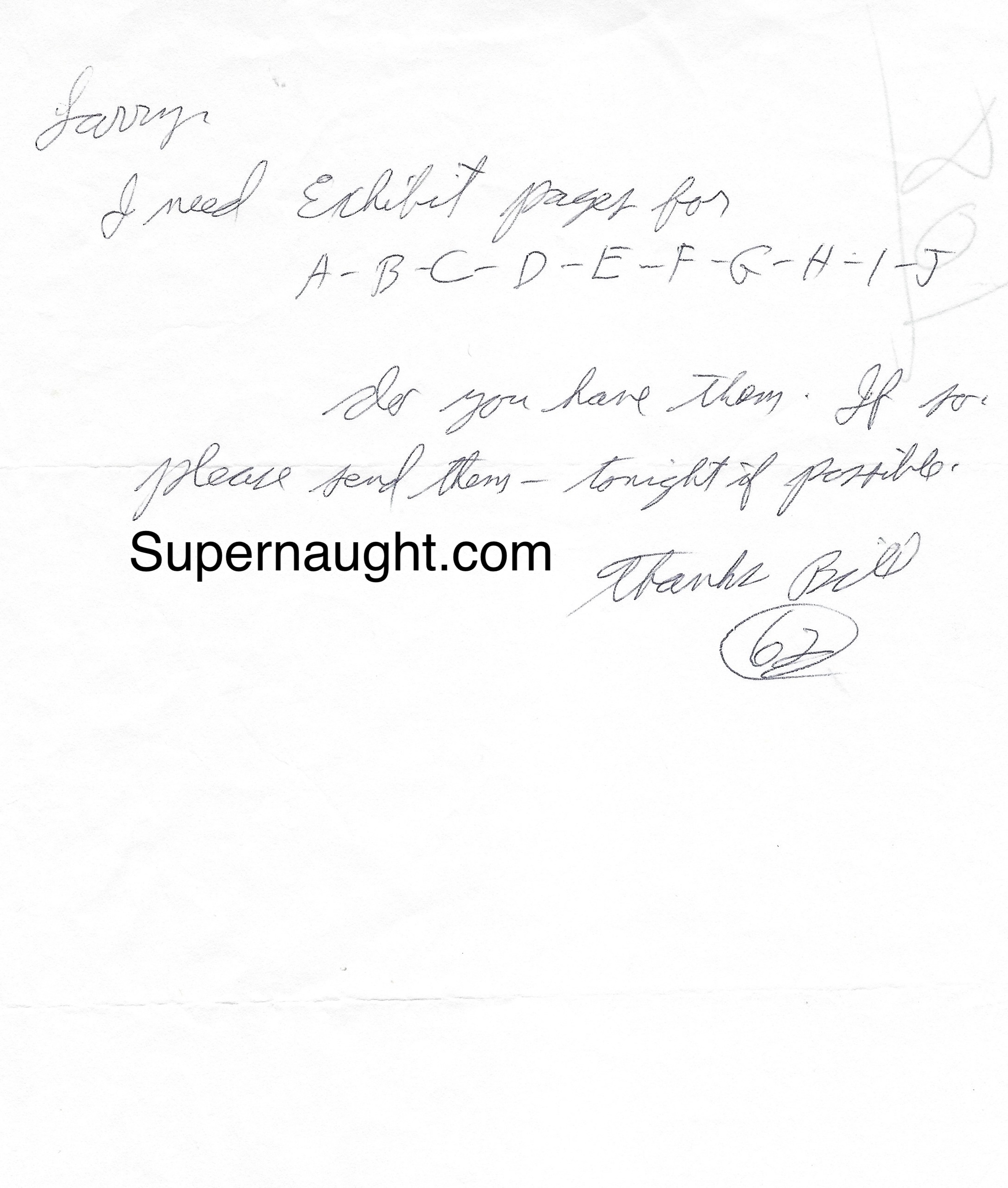 Bill Bonin Signed Kite to Lawrence Bittaker