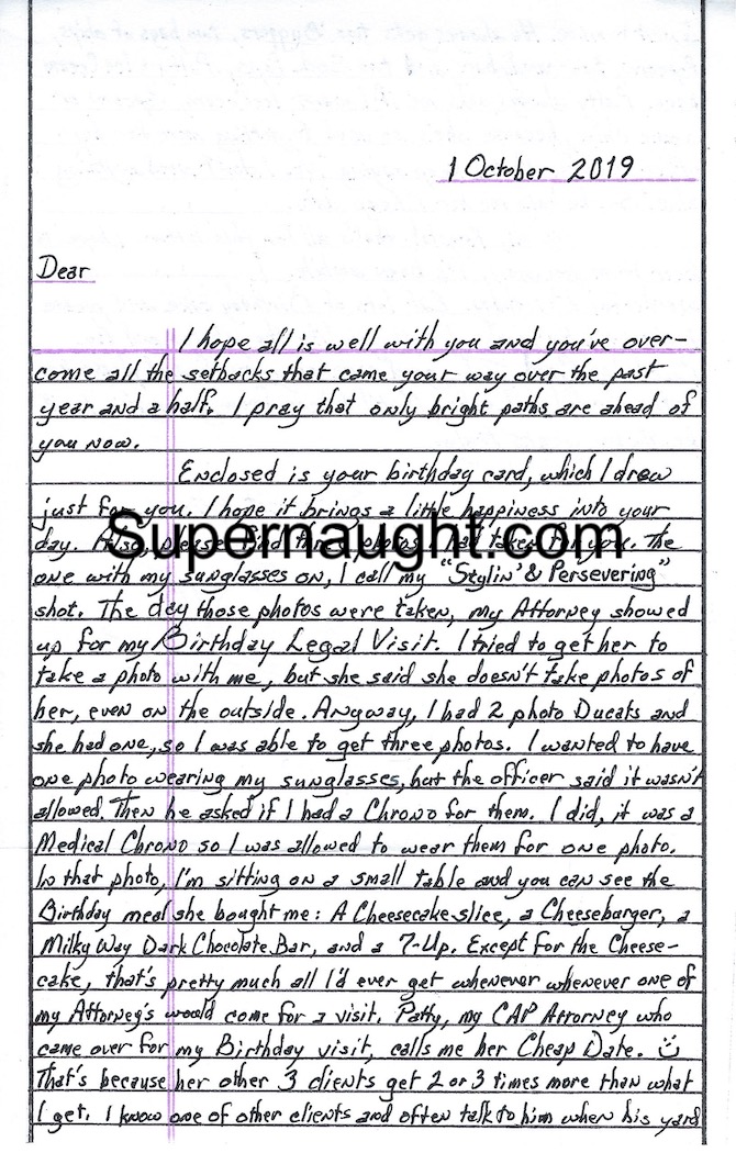 Bill Suff Handmade Card Letter and Envelope 7 Autographs image 2