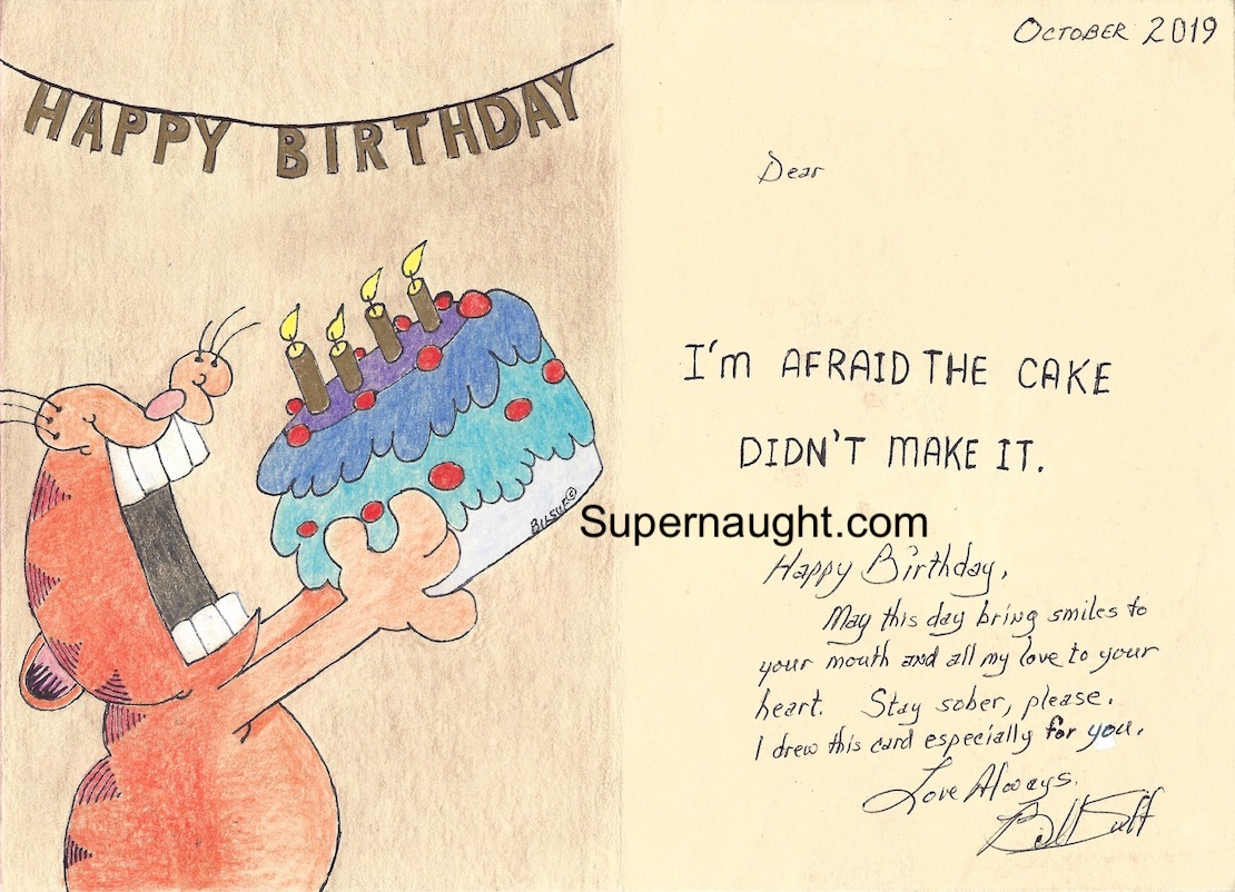 Bill Suff Handmade Card Letter and Envelope 7 Autographs image 4