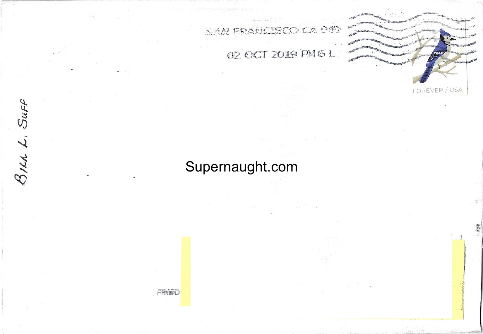 Bill Suff Handmade Card Letter and Envelope 7 Autographs image 6