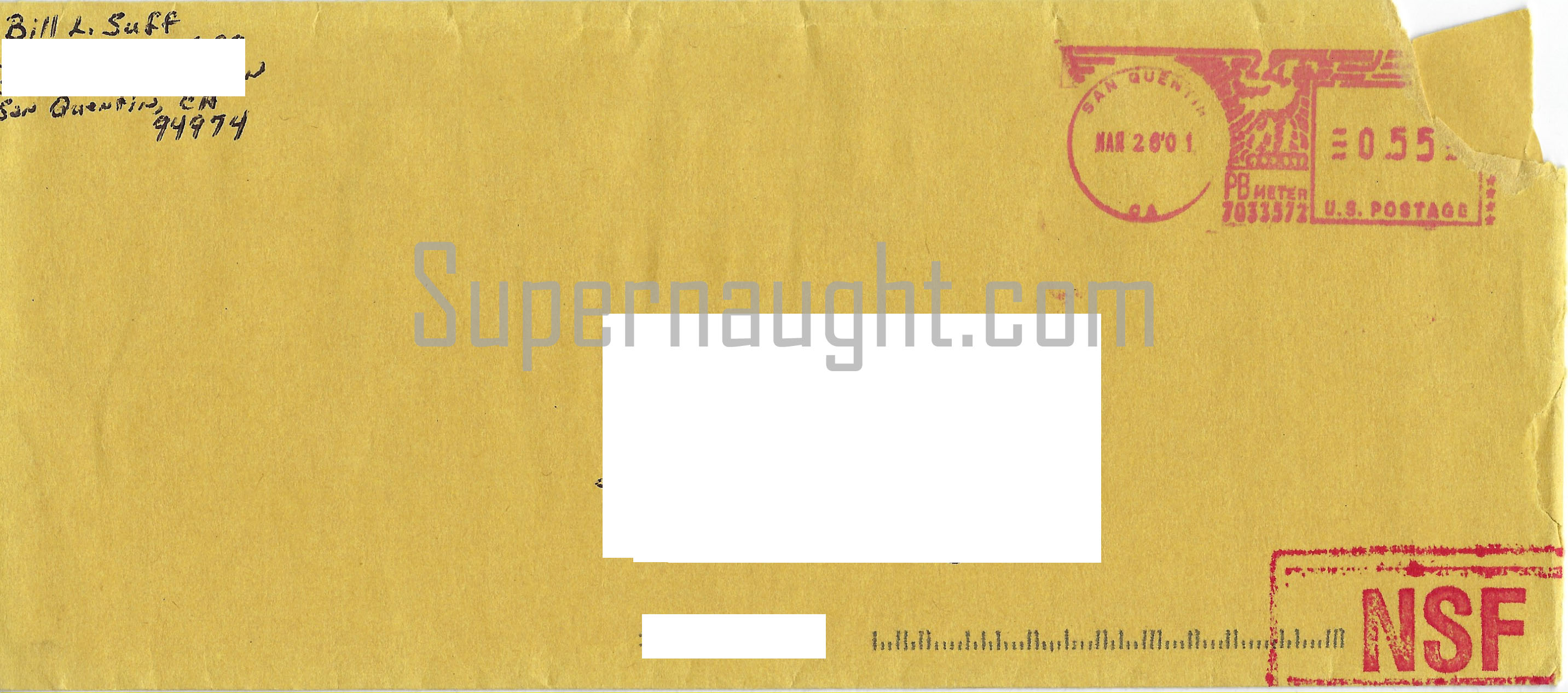 Bill Suff Letter and Envelope Set Both Signed image 3