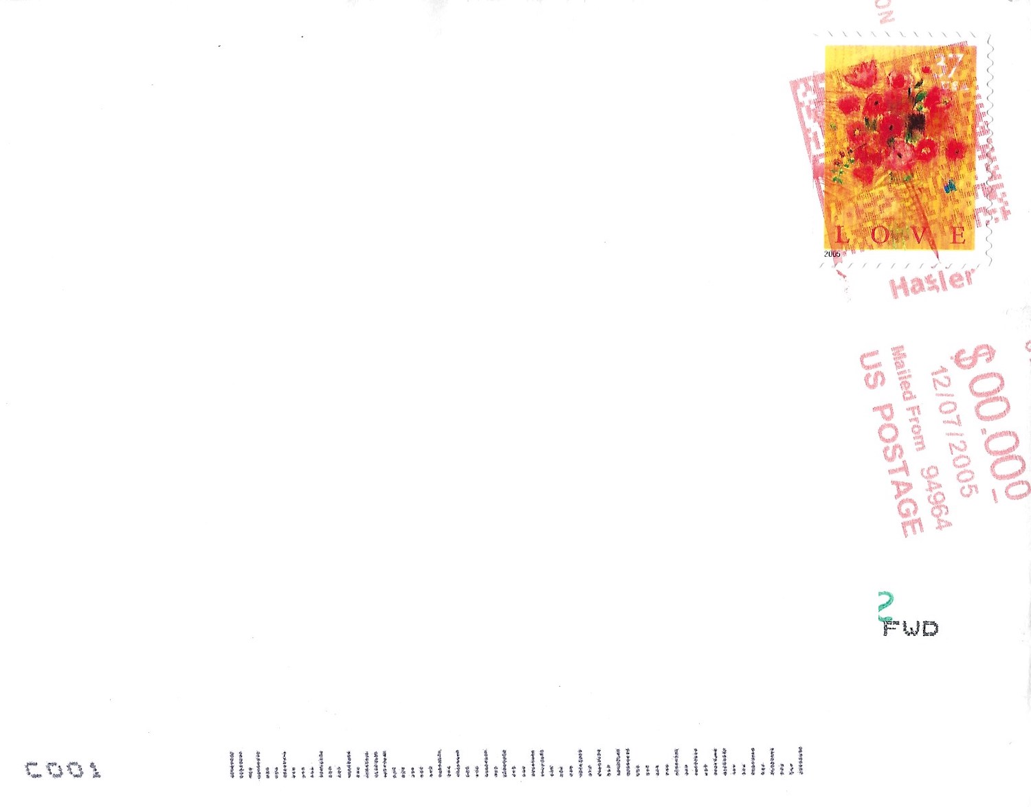 Bill Suff Note and Envelope Both Signed image 2