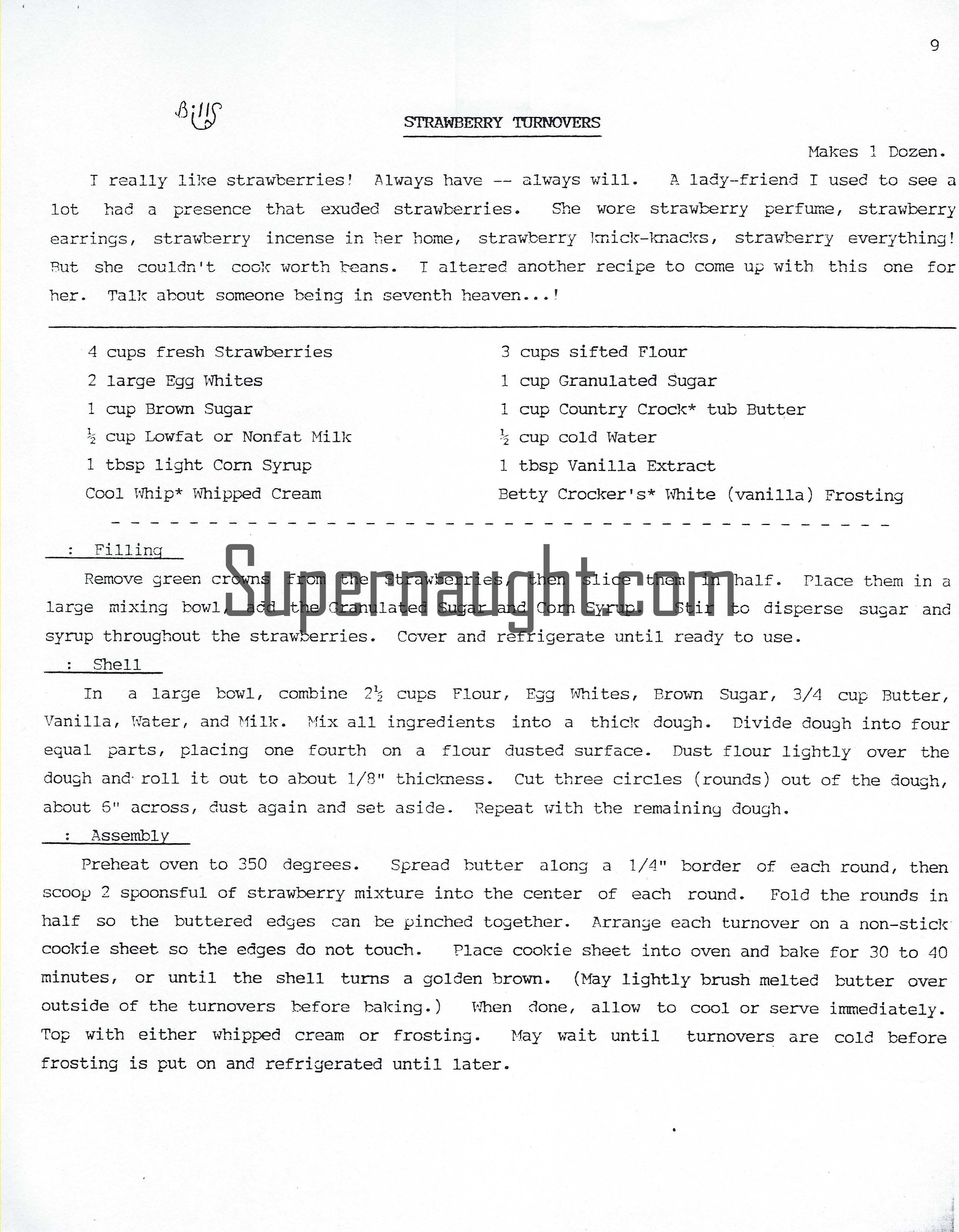 Bill Suff Recipe Cookbook image 2