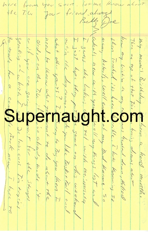 Billy Jones Letter and Envelope Set Both Signed image 2