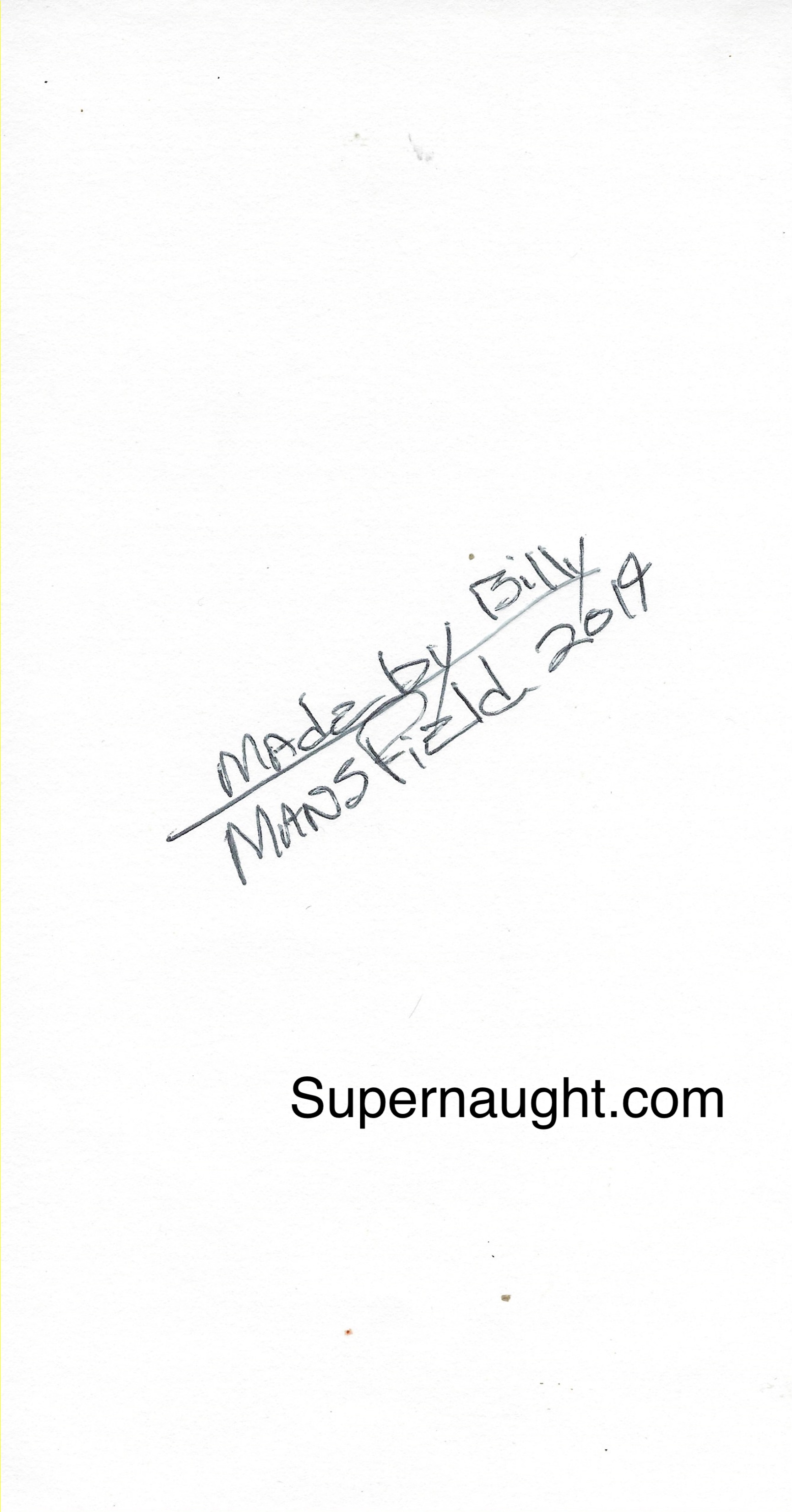 Billy Mansfield Artwork Card Signed image 2