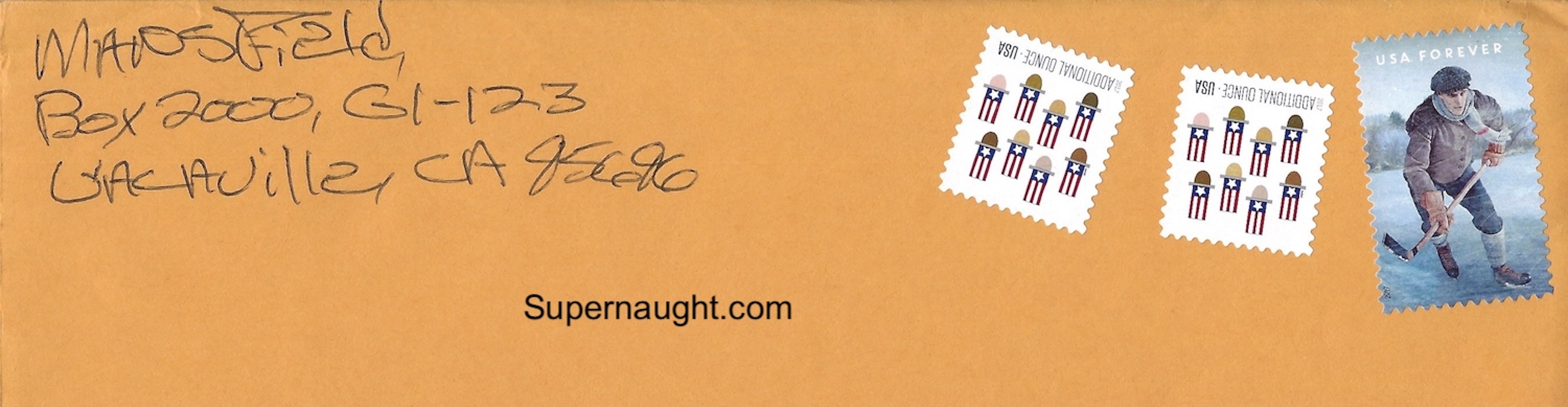Billy Mansfield Signed Envelope