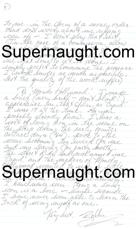 Bobby Beausoleil 5 Page Letter Signed