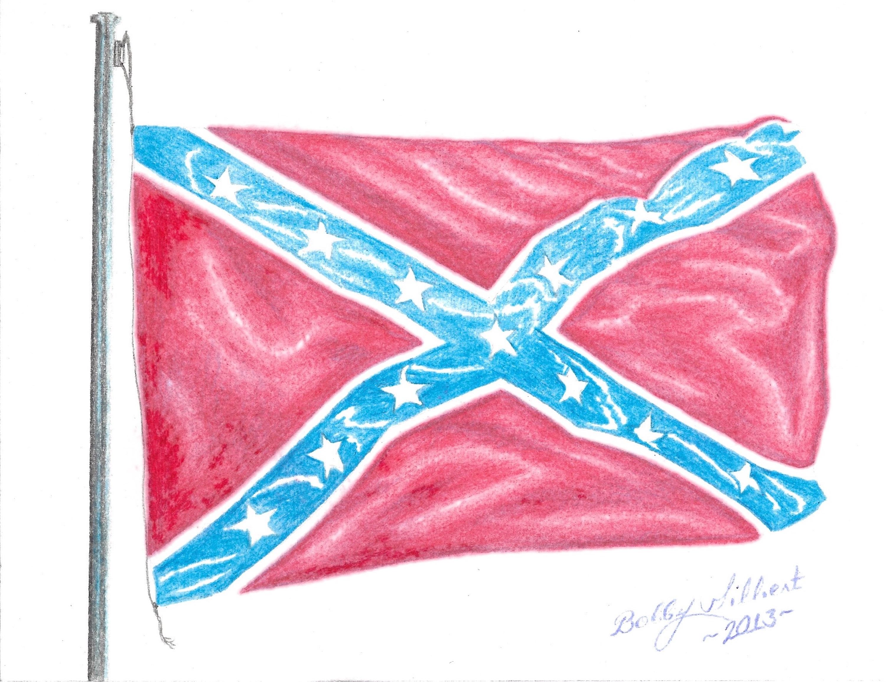 Bobby Ray Gilbert Confederate Flag Artwork