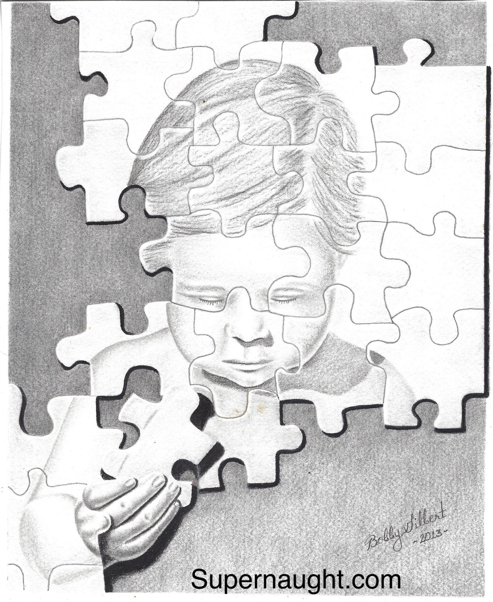Bobby Ray Gilbert Puzzle Baby Artwork