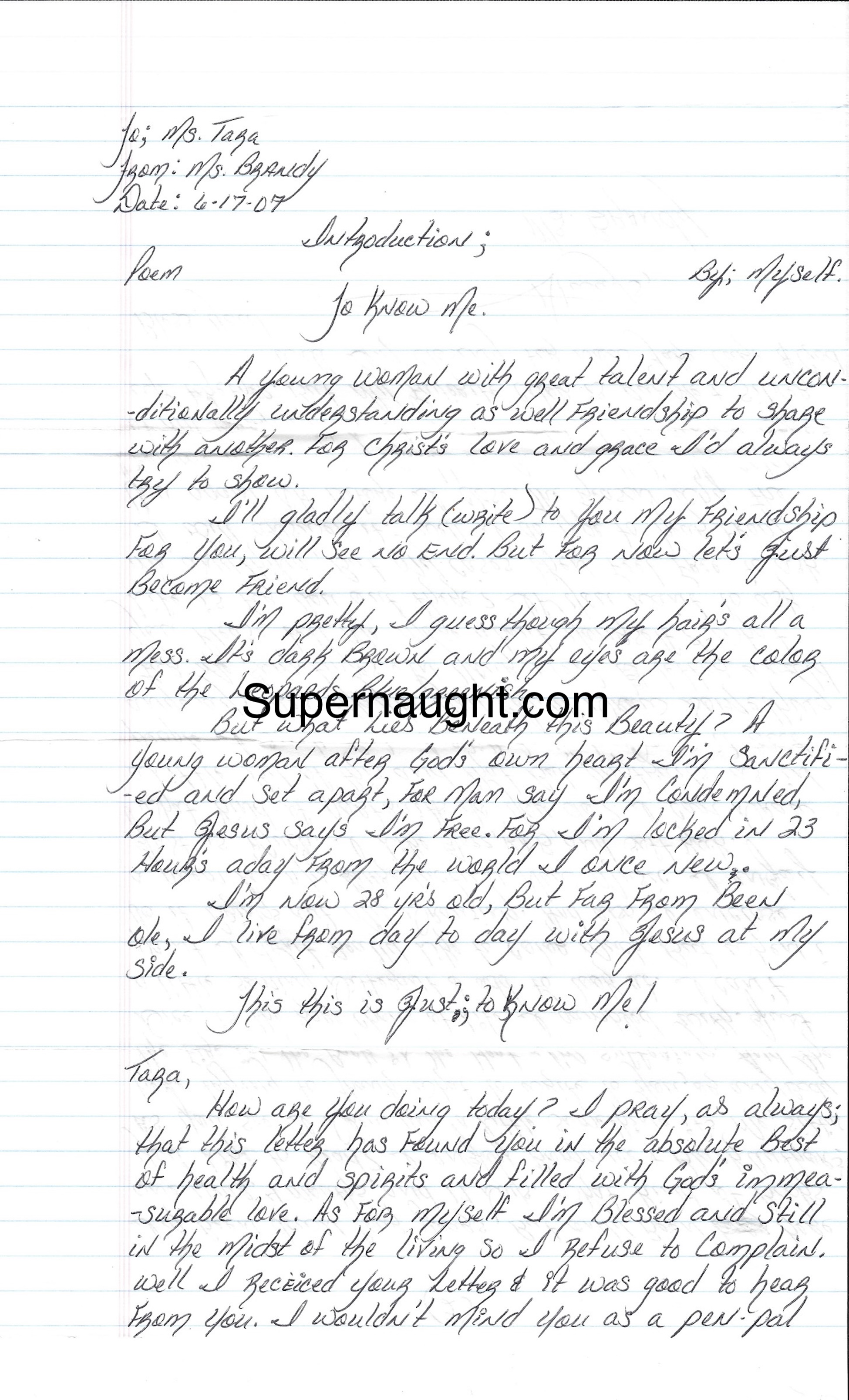 Brandy Holmes Letter Signed with Envelope Set image 2