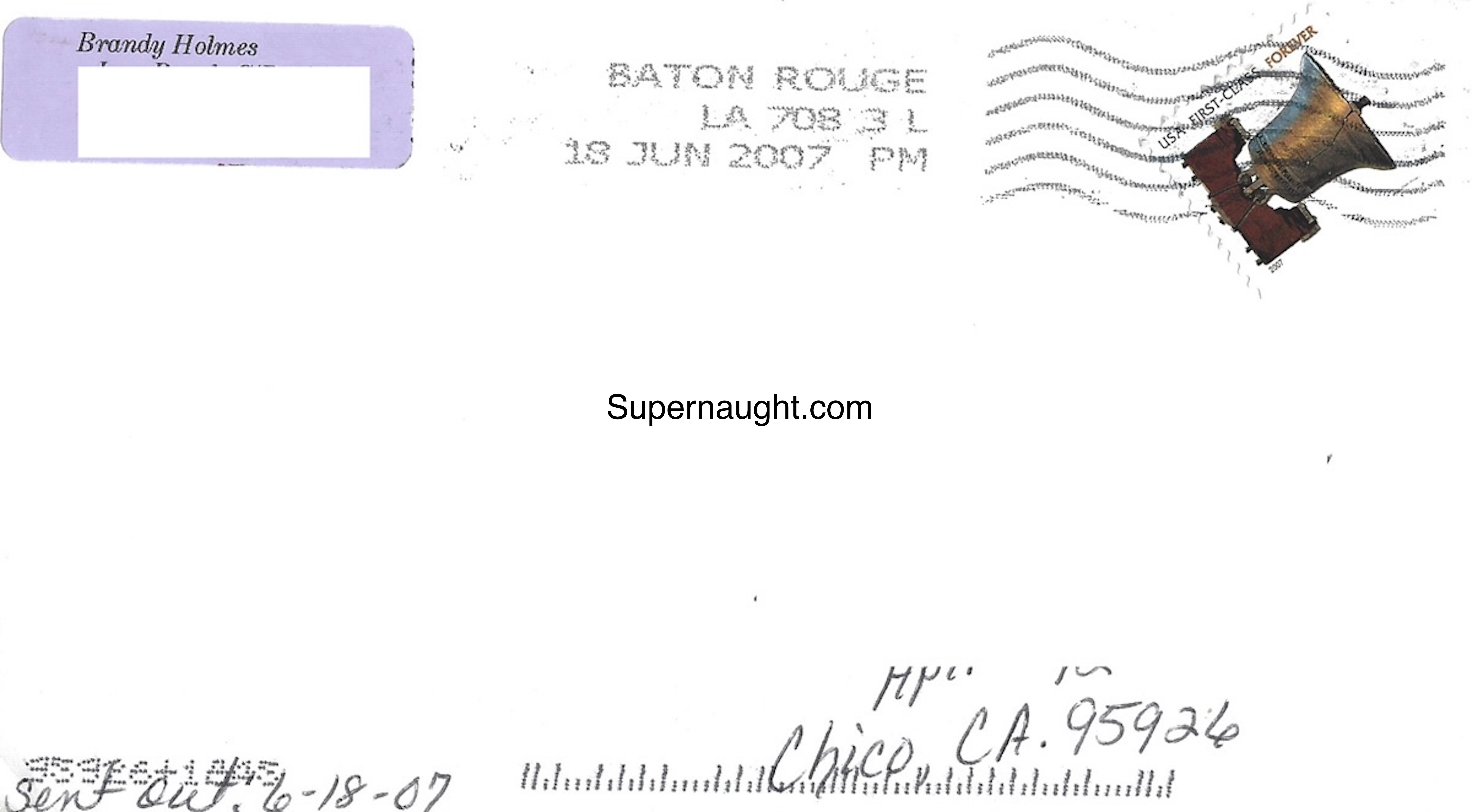 Brandy Holmes Letter Signed with Envelope Set image 3