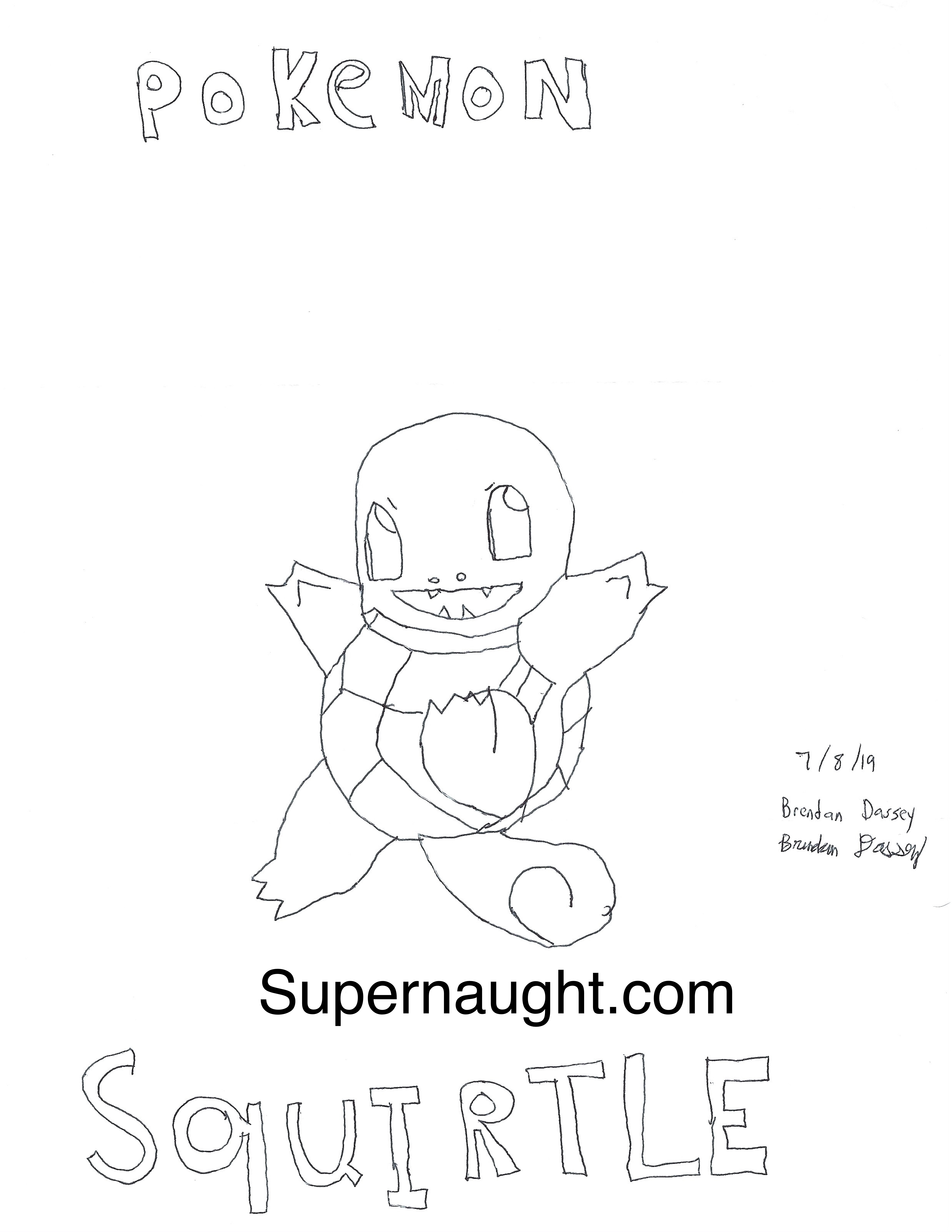 Brendan Dassey Pokemon Artwork Signed Twice