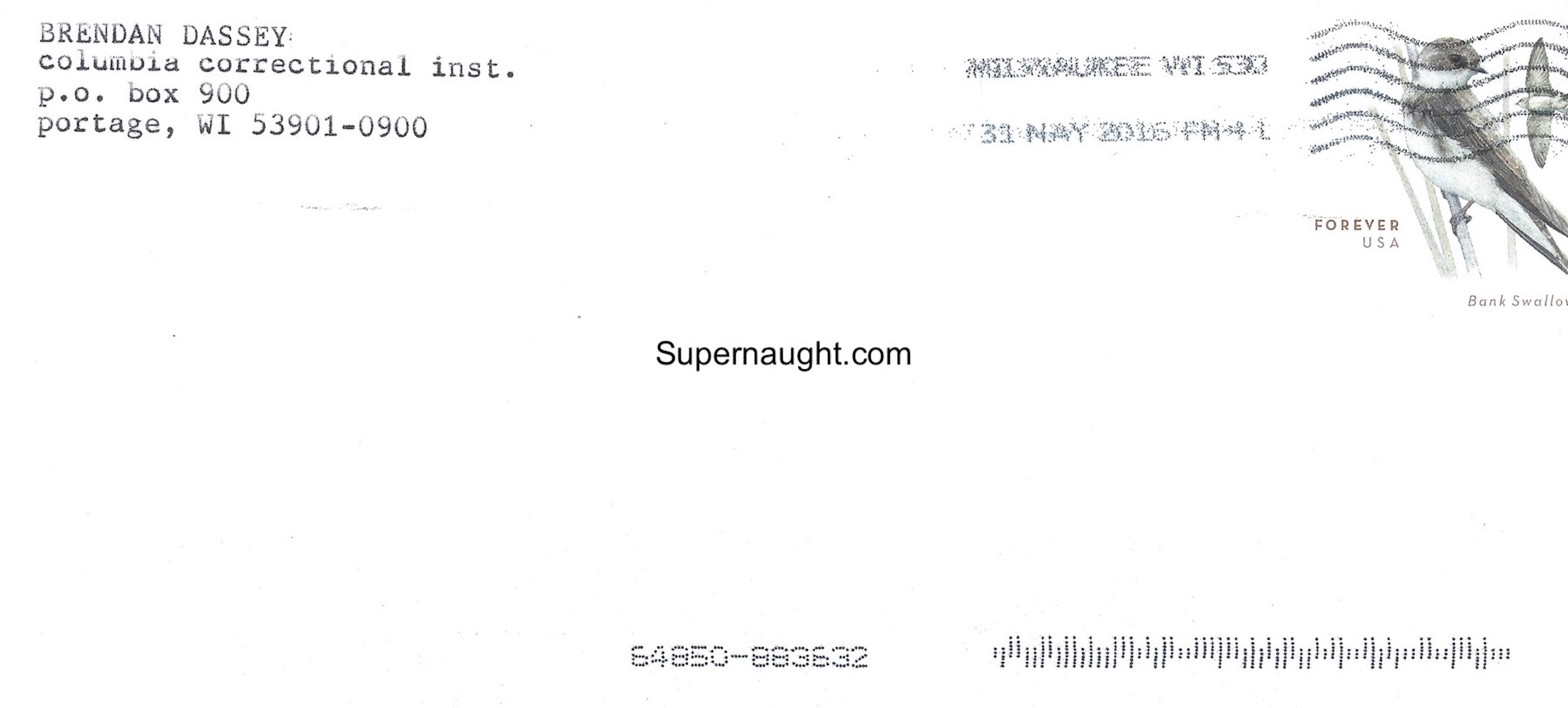 Brendan Dassey Signed Letter with Envelope Set image 3