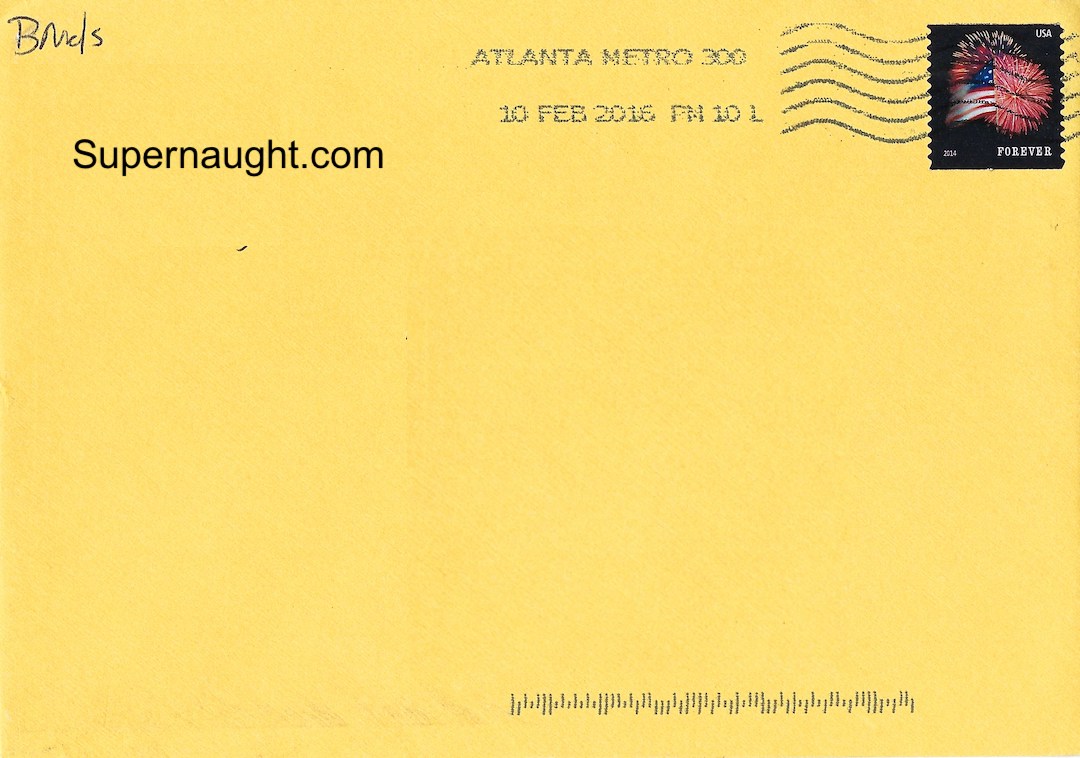 Brian Nichols Happy Valentine's Day Card and Envelope Both Signed image 3