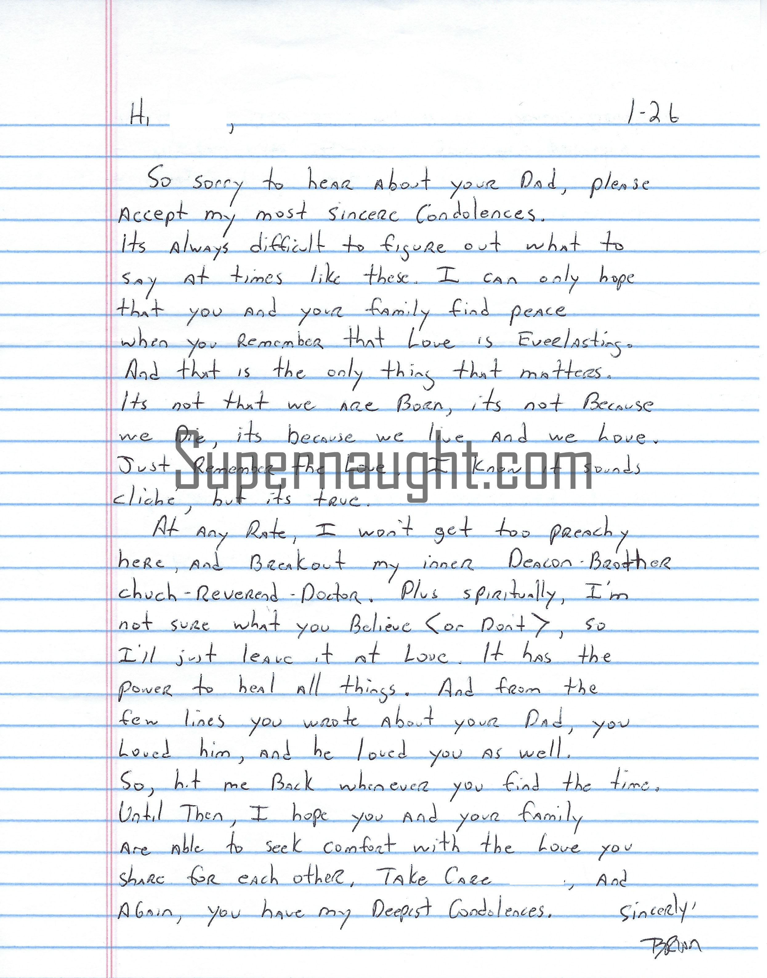 Brian Nichols Letter and Envelope Set Both Signed