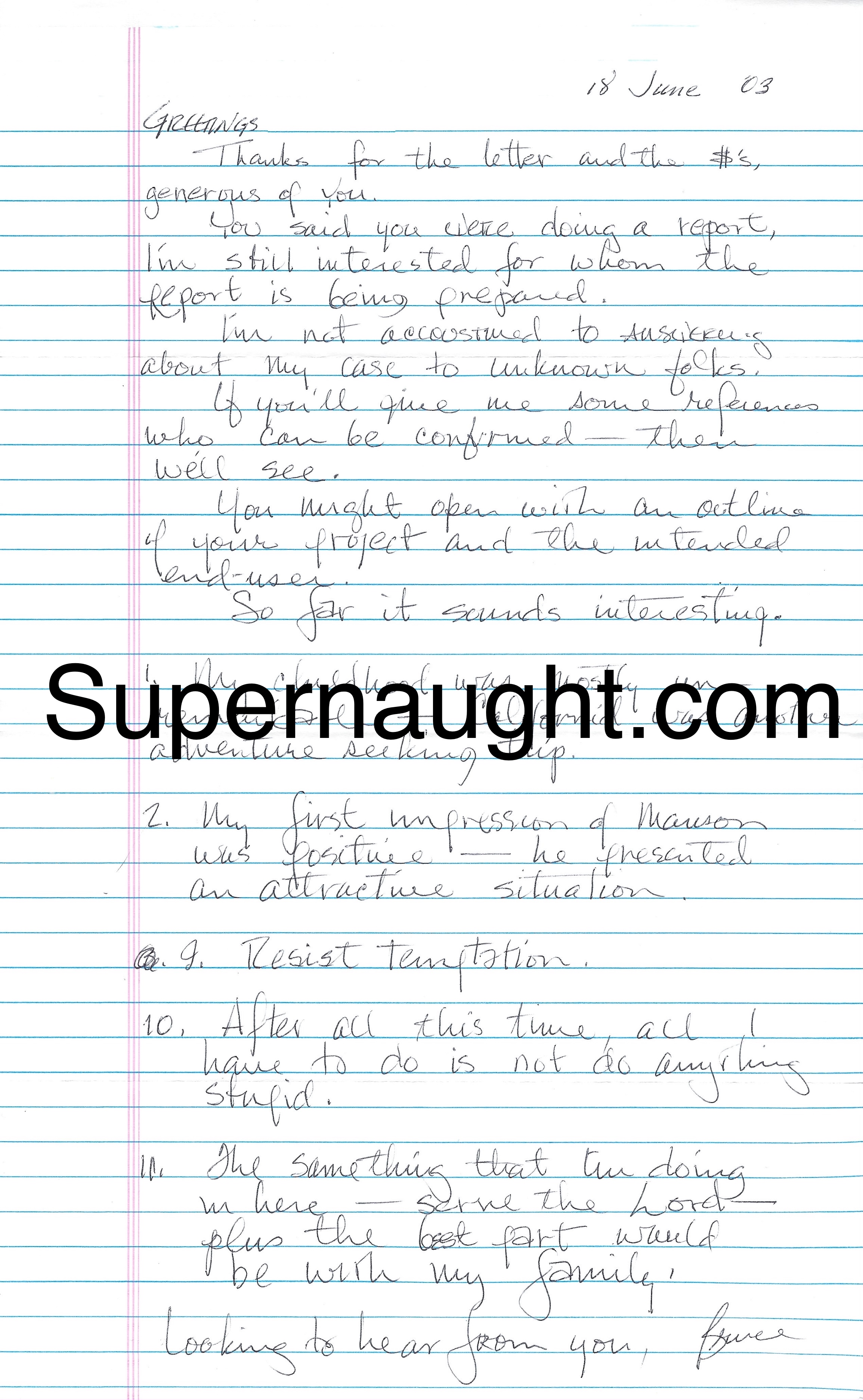 Bruce David Signed Letter with Envelope Set
