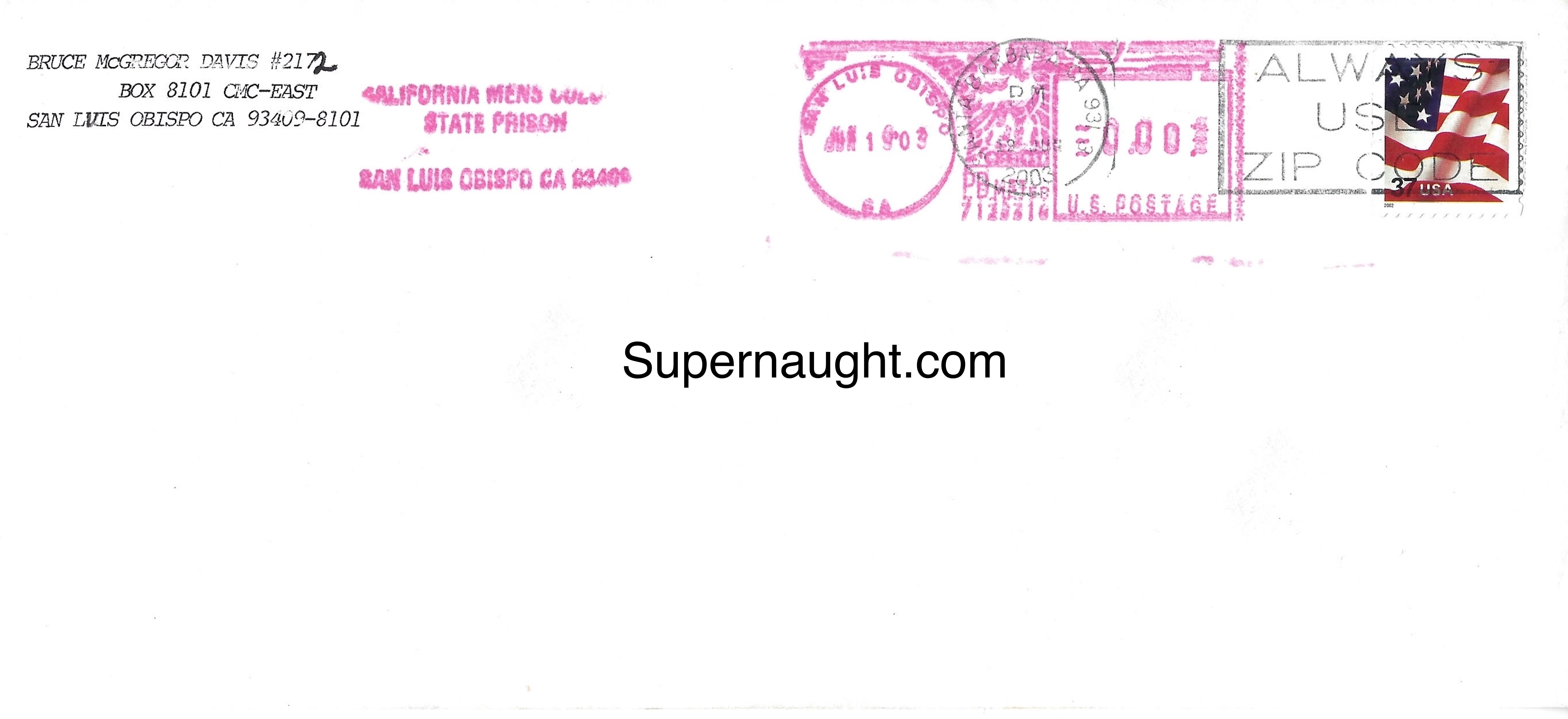 Bruce David Signed Letter with Envelope Set image 2