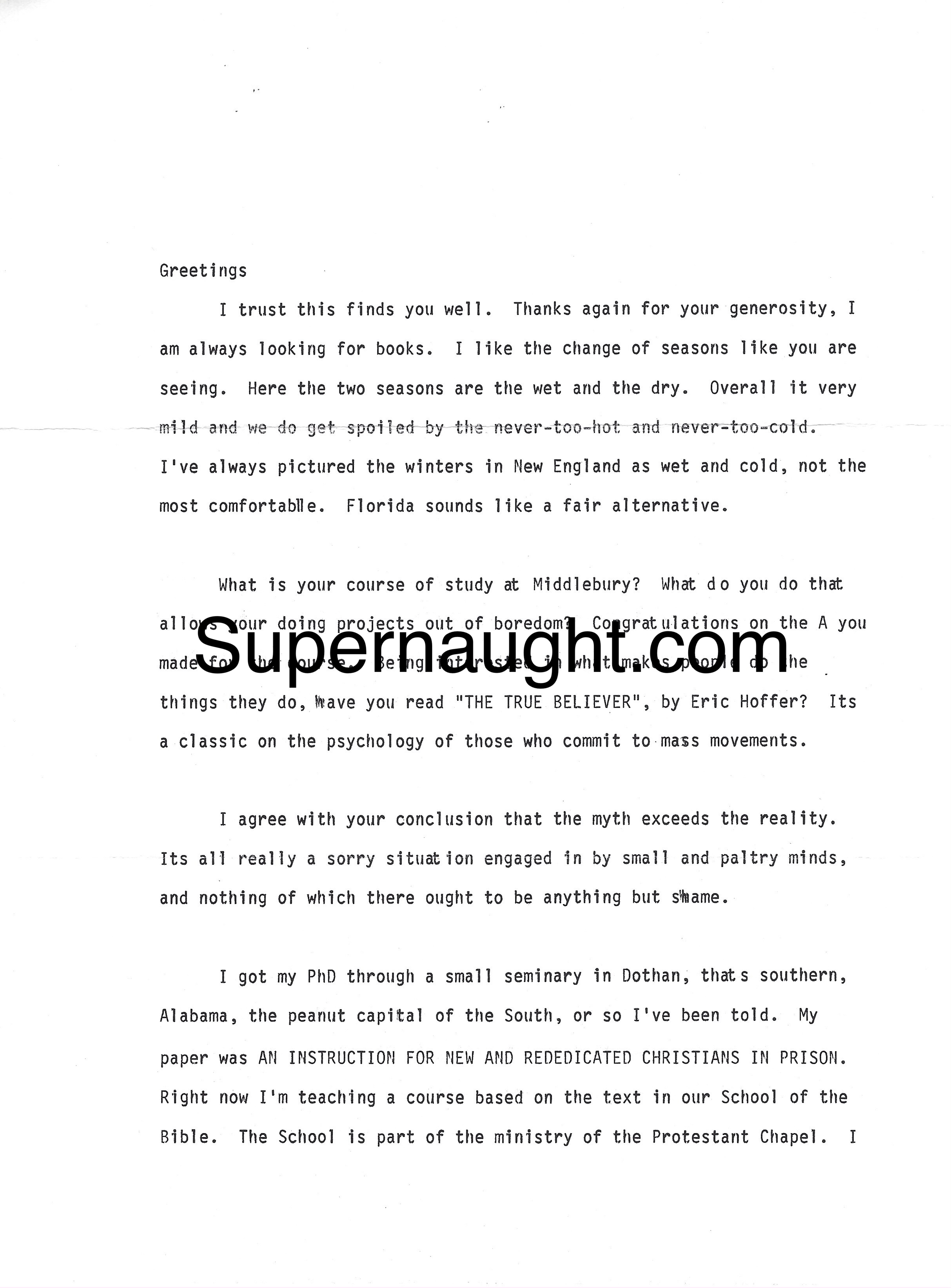 Bruce Davis Two Page Letter and Envelope Set Both Signed image 2