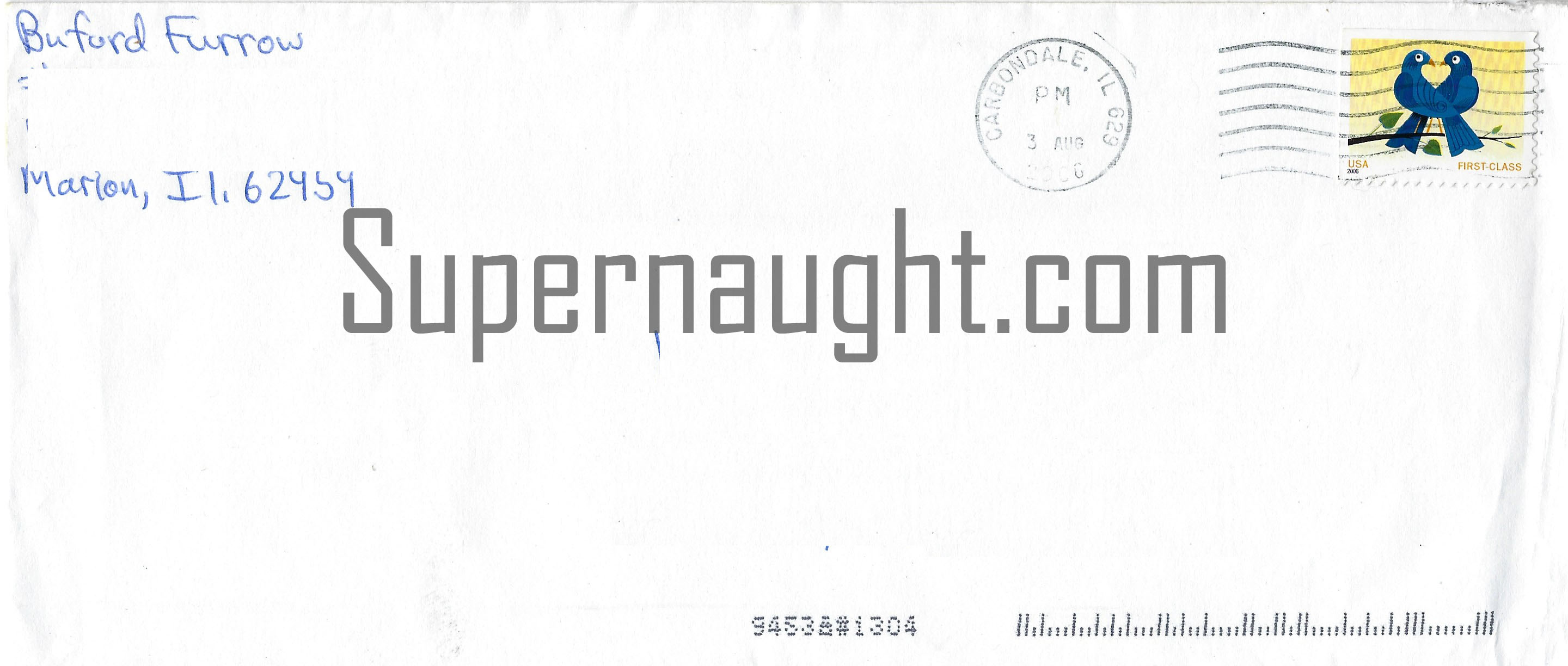 Buford Furrow Letter and Envelope Set Both Signed image 3