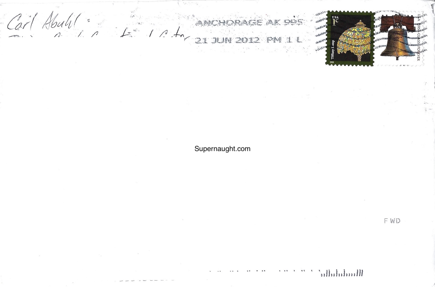 Carl Abuhl Christmas Card and Envelope Both Signed image 3