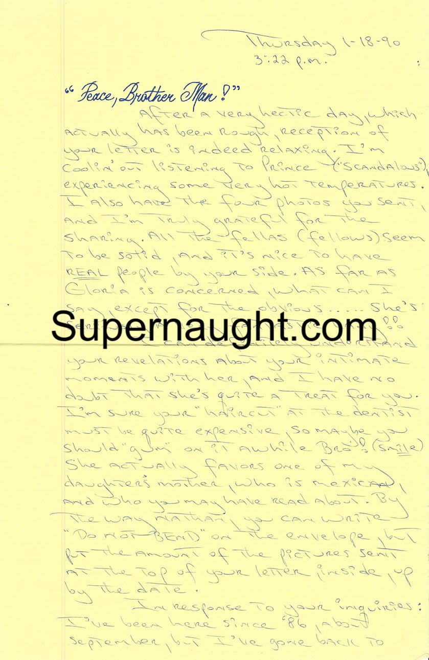 Carlton Gary Nine Page Letter and Envelope Both Signed