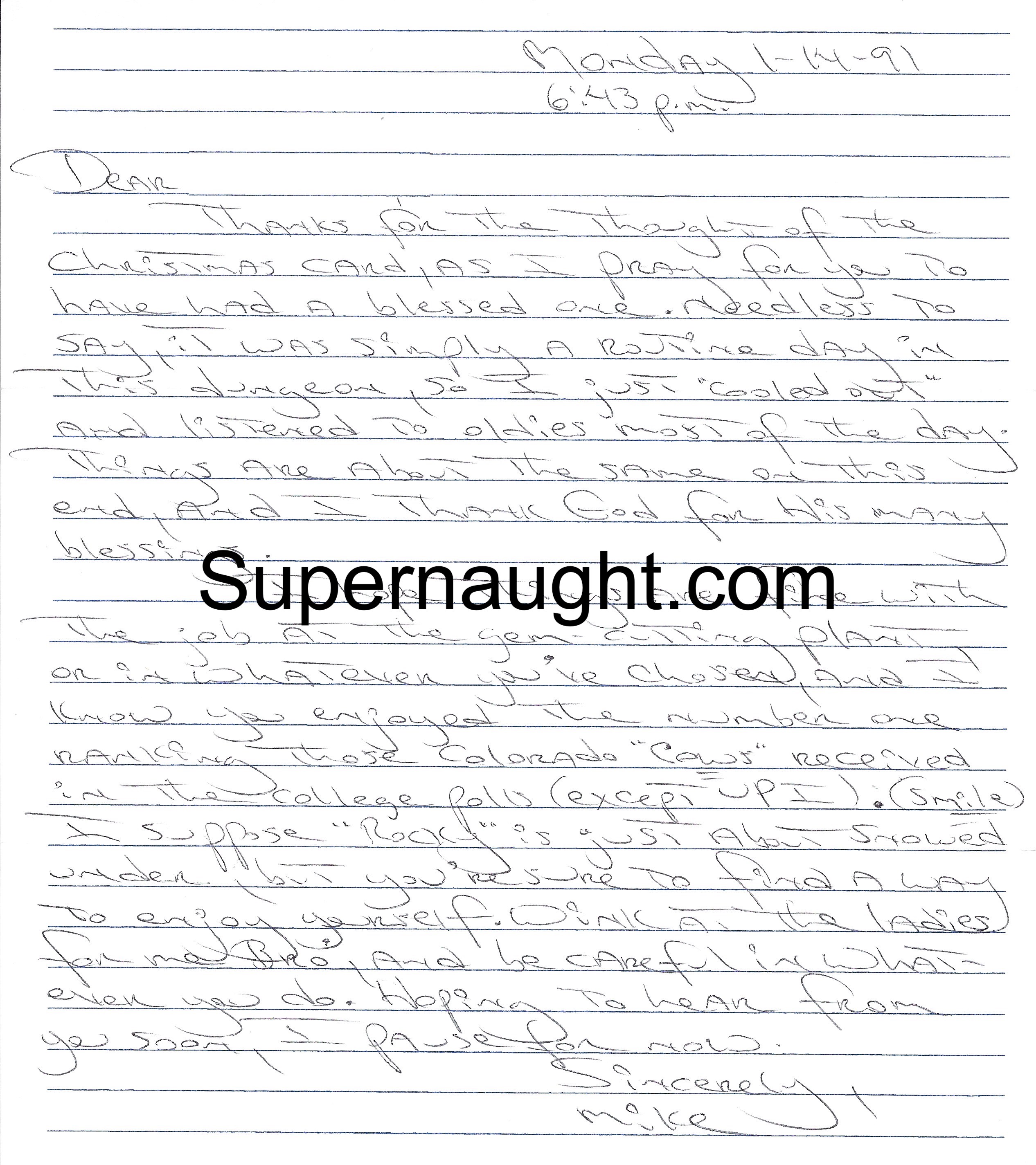 Carlton Gary Letter and Envelope Both Signed