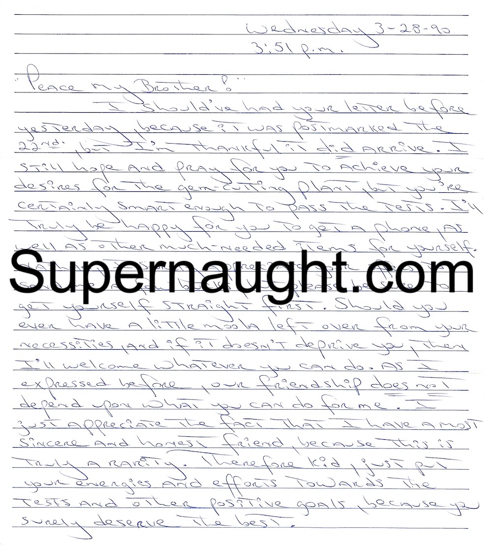 Carlton Gary Page Six Page Letter and Envelope Both Signed