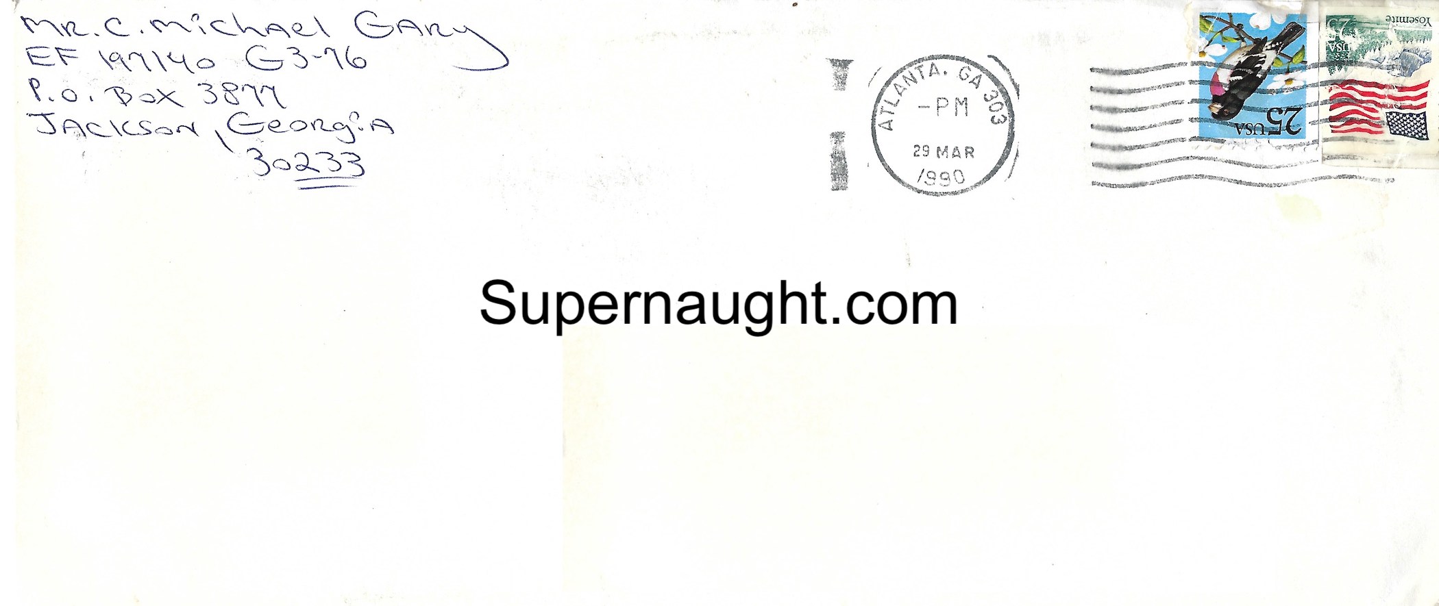 Carlton Gary Page Six Page Letter and Envelope Both Signed image 4
