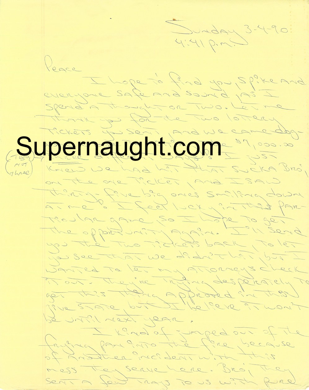 Carlton Gary Three Page Letter With Signed Envelope Set