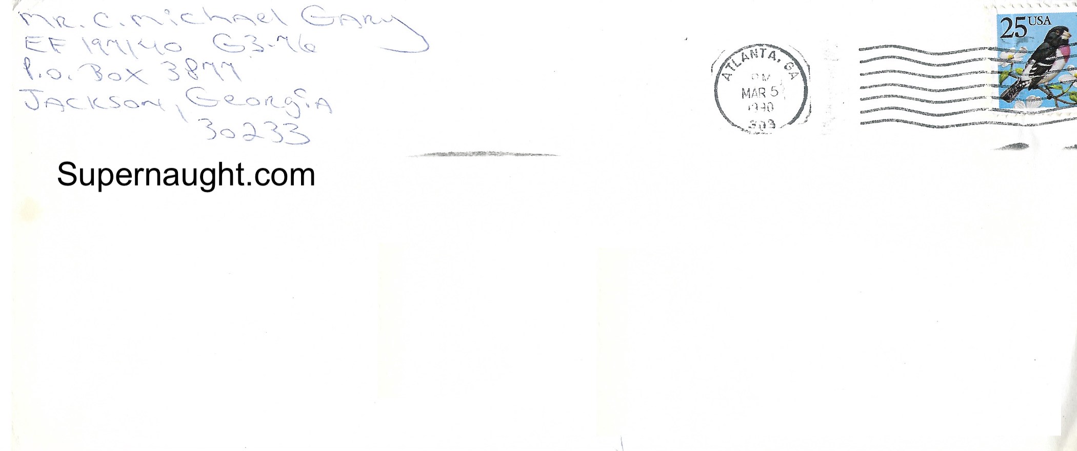 Carlton Gary Three Page Letter With Signed Envelope Set image 4