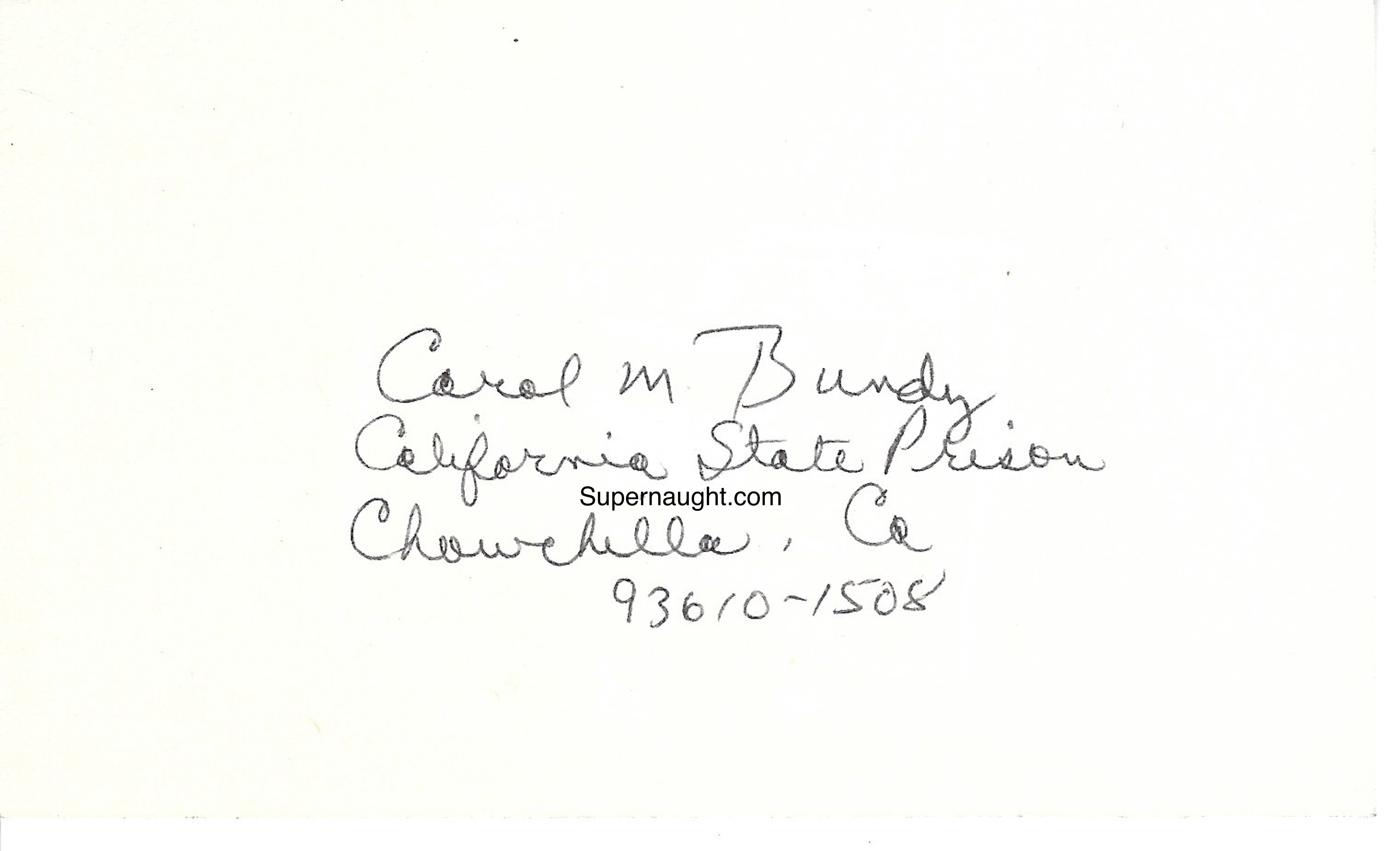 Carol Bundy Drawing Signed image 2