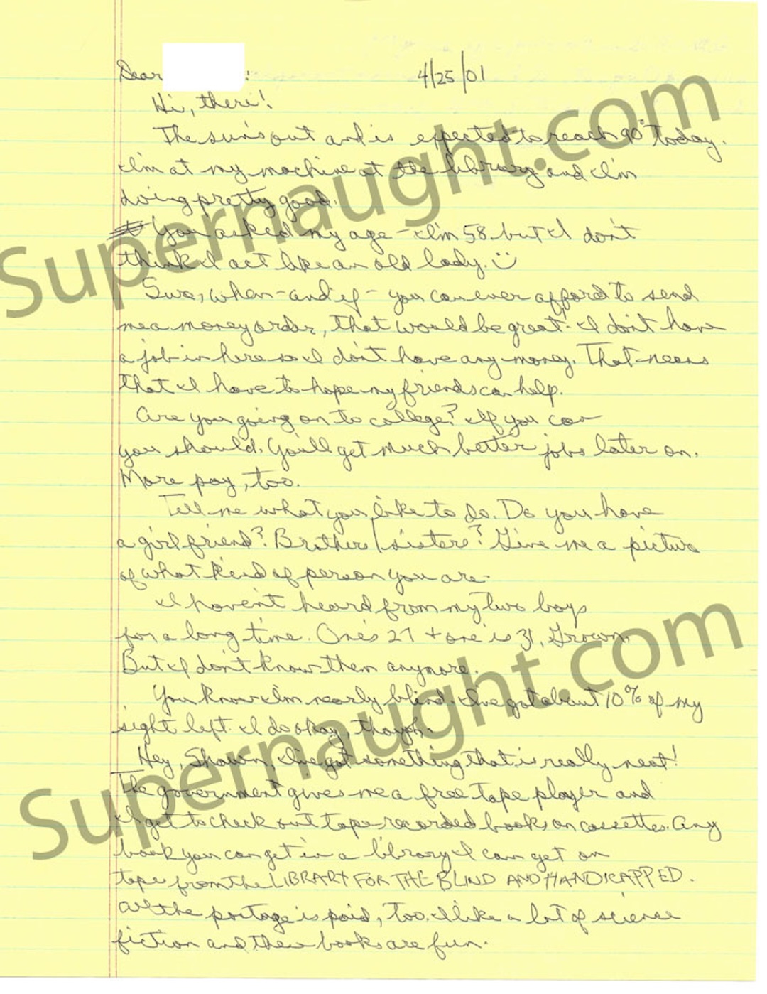 Carol Bundy Letter and Envelope Both Signed