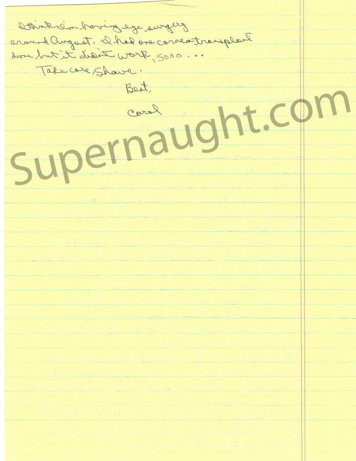 Carol Bundy Letter and Envelope Both Signed image 2