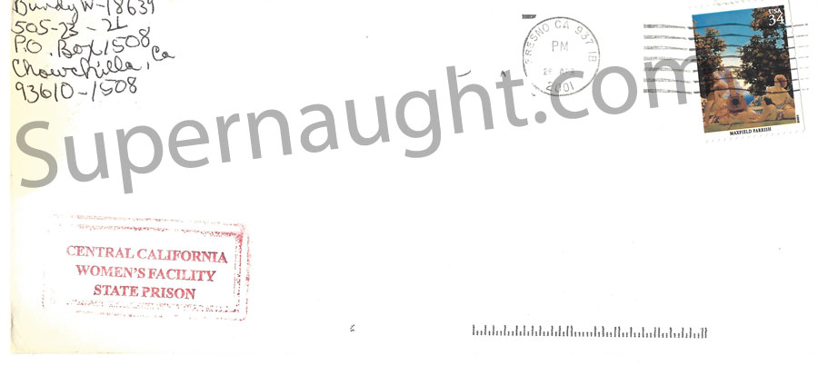 Carol Bundy Letter and Envelope Both Signed image 3