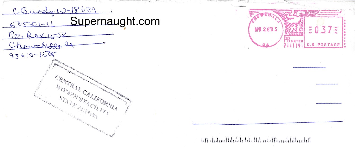 Carol Bundy Letter and Envelope Set Both Signed image 2