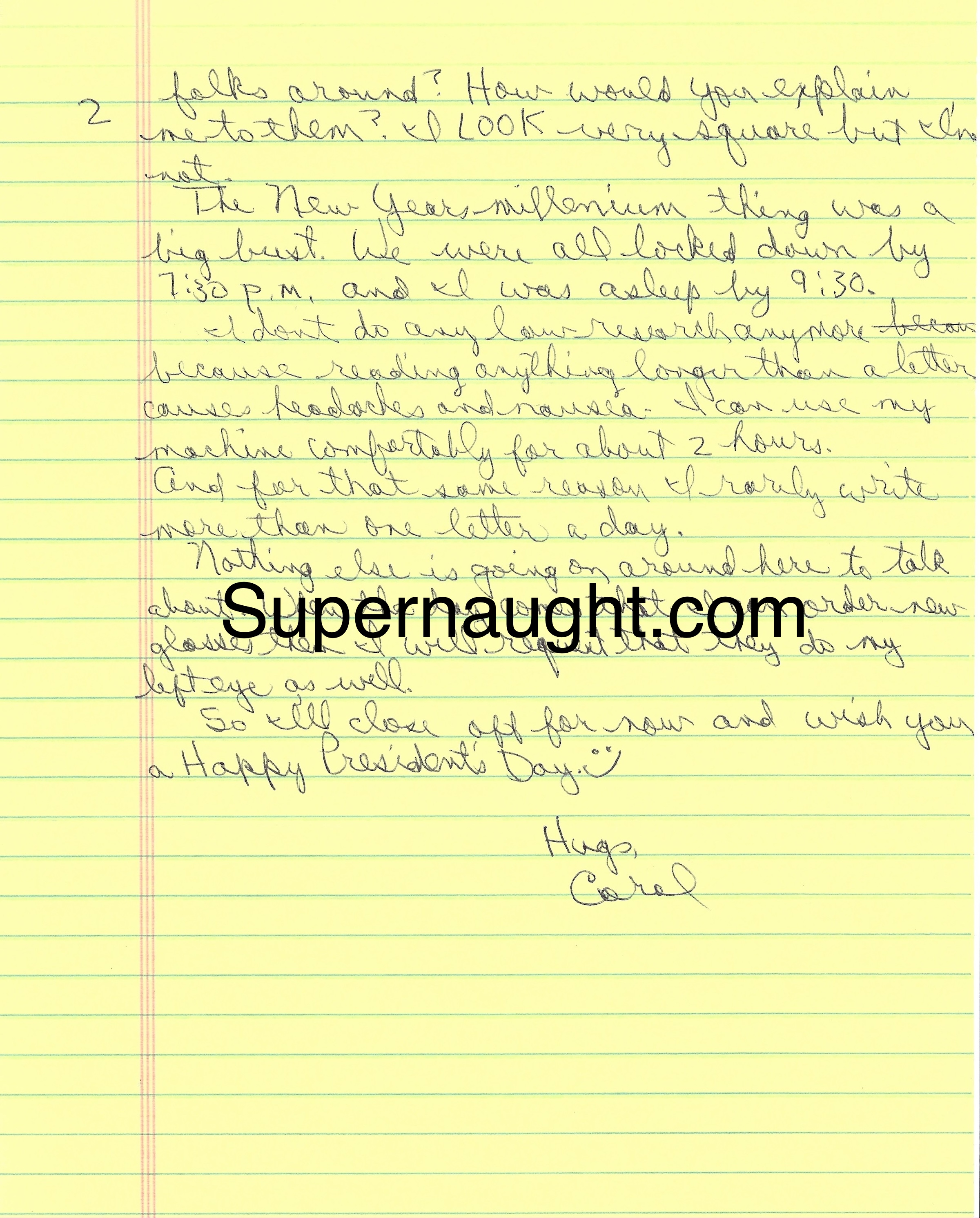 Carol Bundy Signed Letter