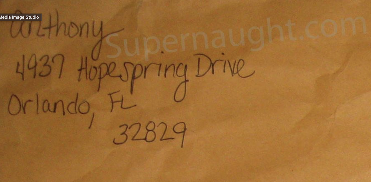 Casey Anthony Signed Envelope image 2