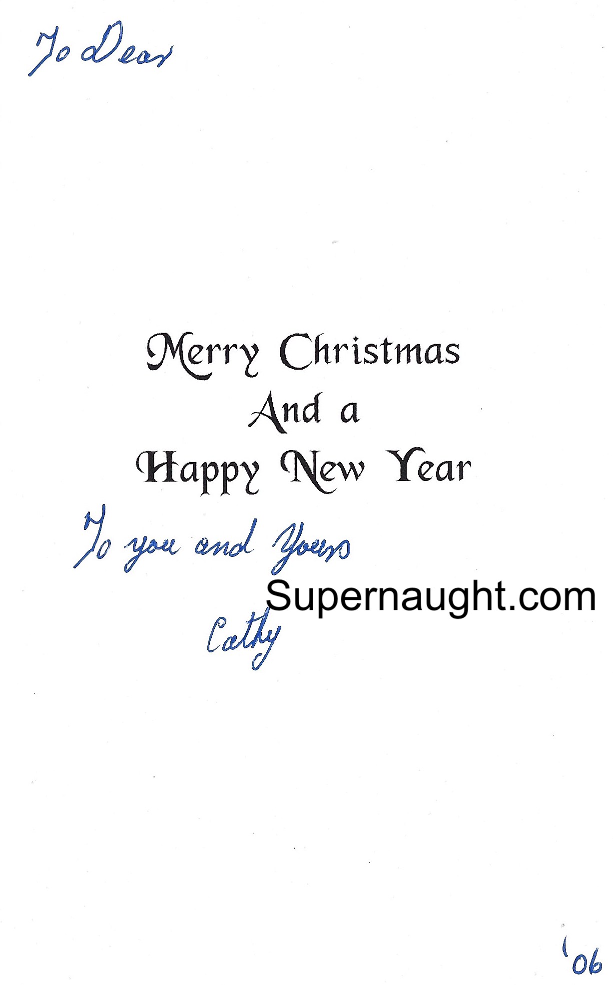 Catherine Birnie Christmas Card with Envelope Both Signed