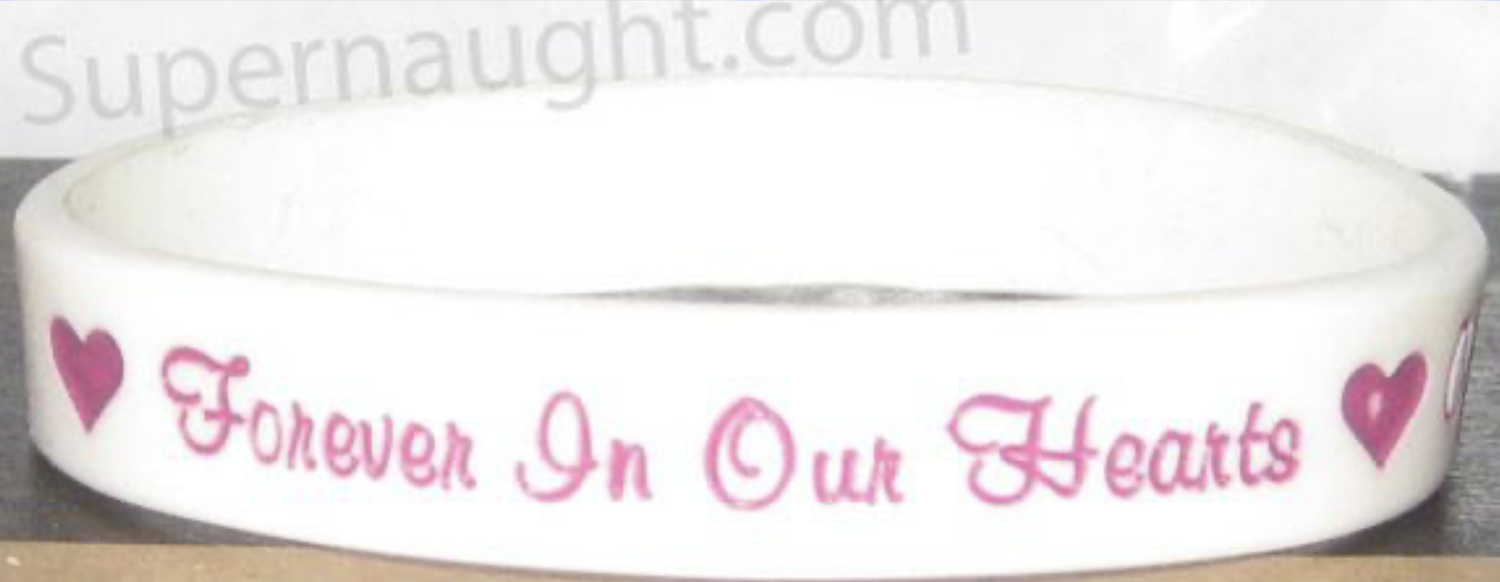 Caylee Anthony 2008 Forever In Our Hearts White Bracelet