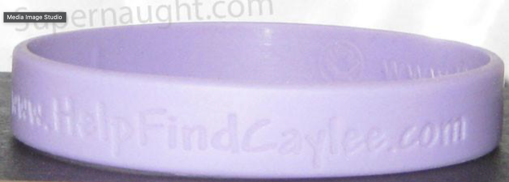 Caylee Anthony Purple Bracelet Distributed in 2008