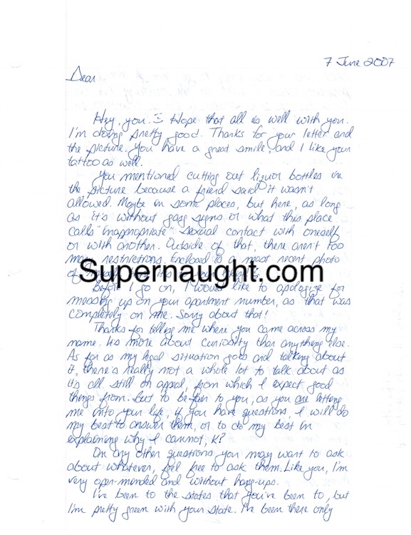 Cesar Barone 2 Page Letter Death Row Signed