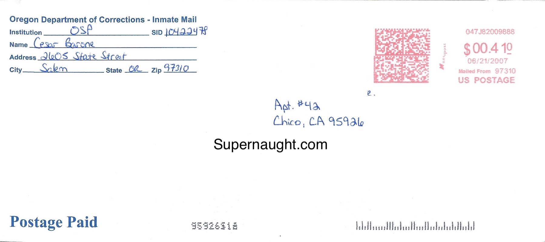Cesar Barone Letter and Envelope Set Both Signed image 4