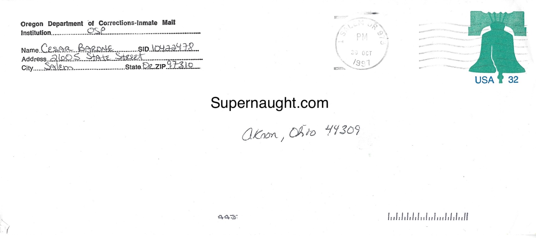 Cesar Barone Two Page Letter and Envelope Set Both Signed Deceased image 3
