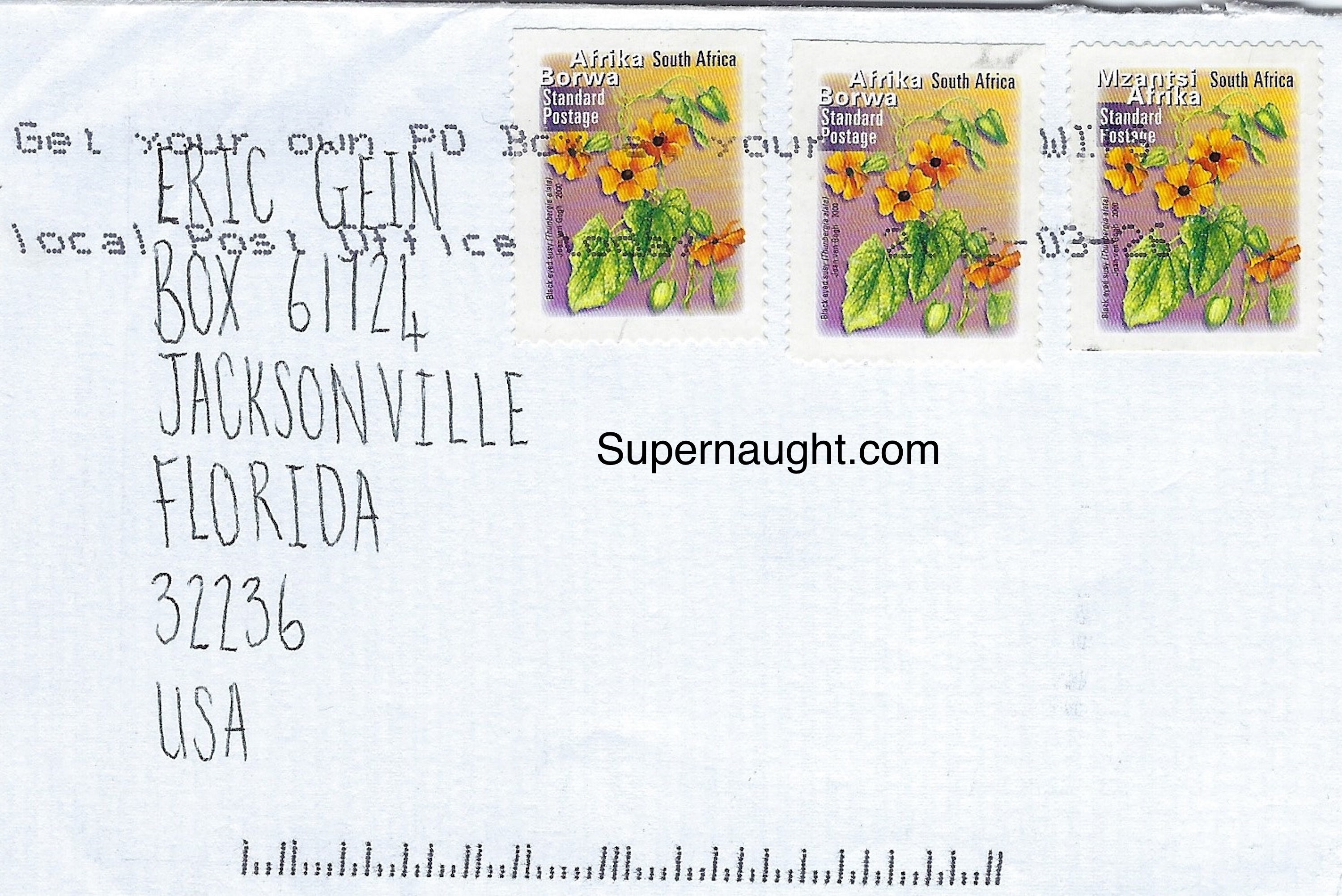 Chane Van Heerden Handwritten Letter With Drawing And Envelope Set Both Signed image 4
