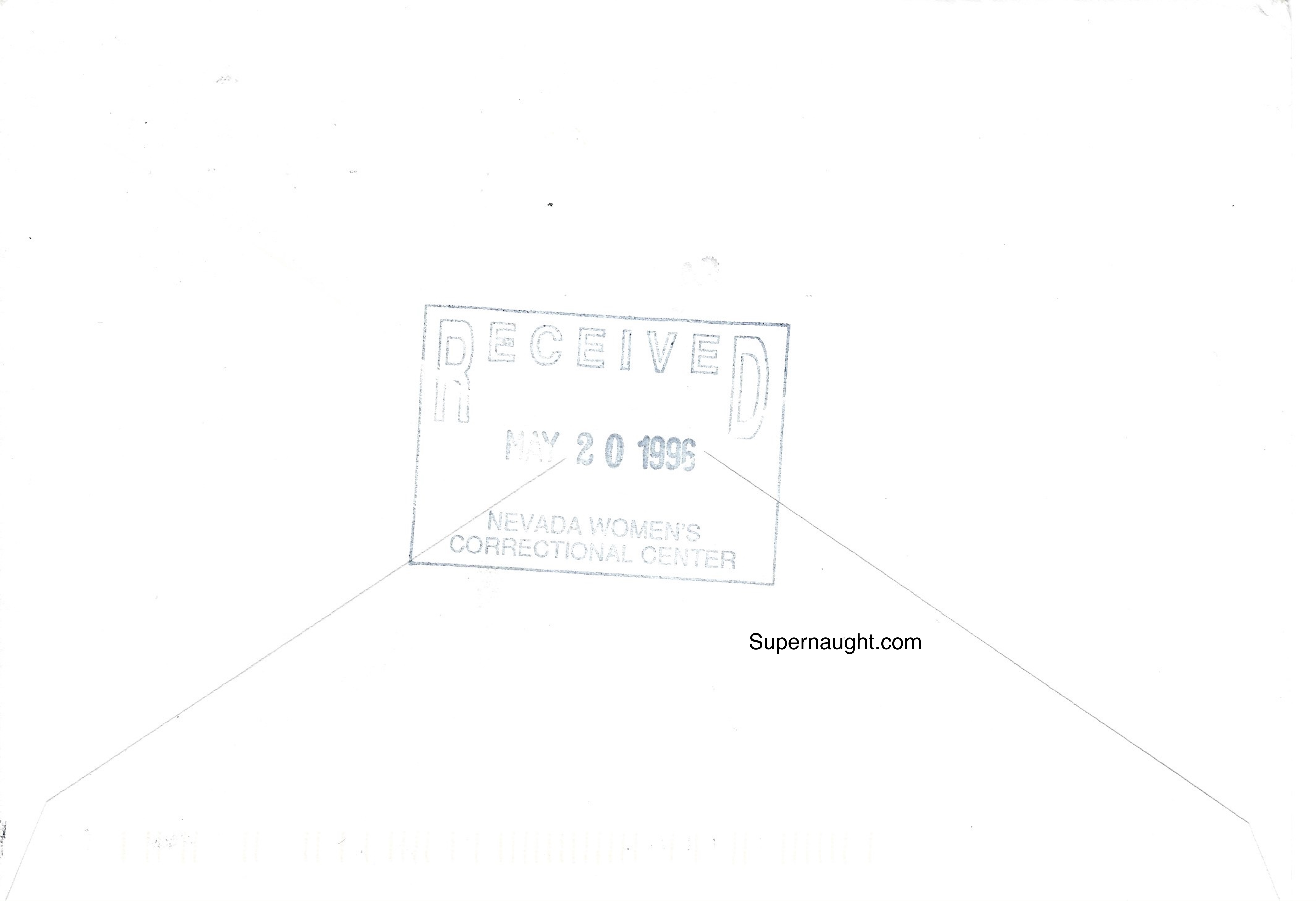 Charlene Williams Gallego Signed Envelope image 2